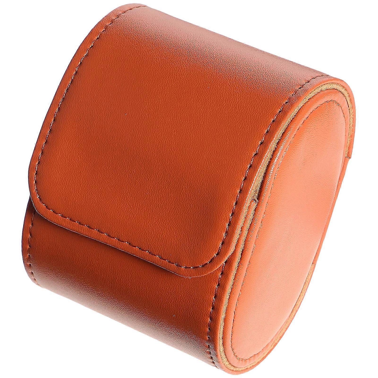 Durable Watch Travel Case for Men with Excellent Durability in Coffee Color Portable and Lightweight for Storage Small Size