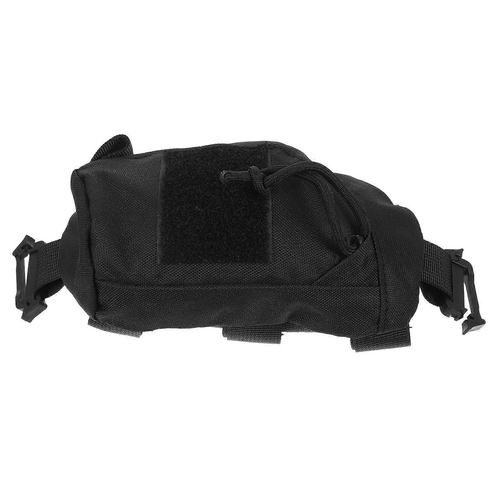 Black Nylon Camping Bag for Storage Use Durable Large Capacity Outdoor Equipment Organizer