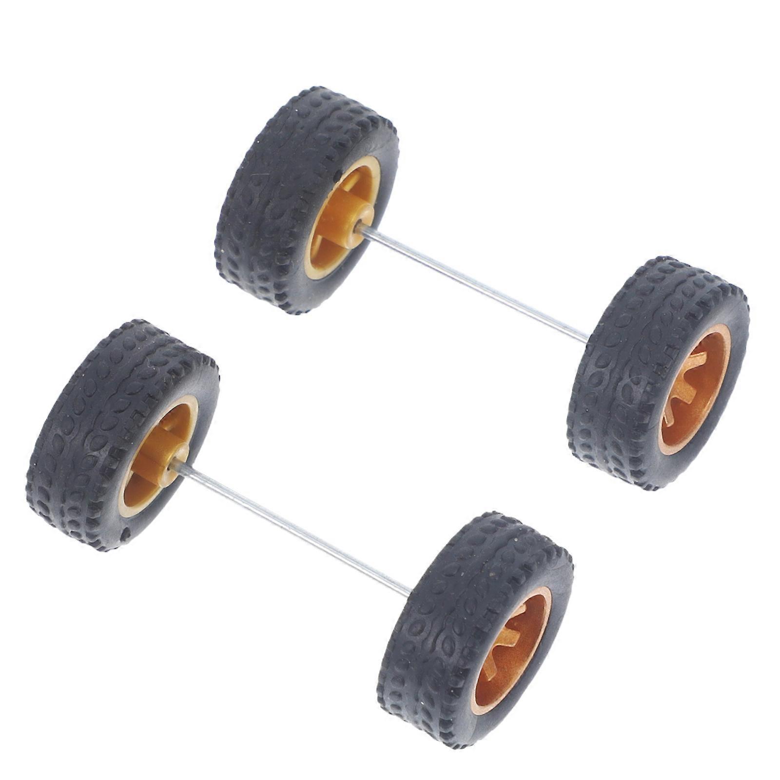 Durable Rubber Replacement Wheels for Easy Car Model Upgrade with Stable Driving Performance