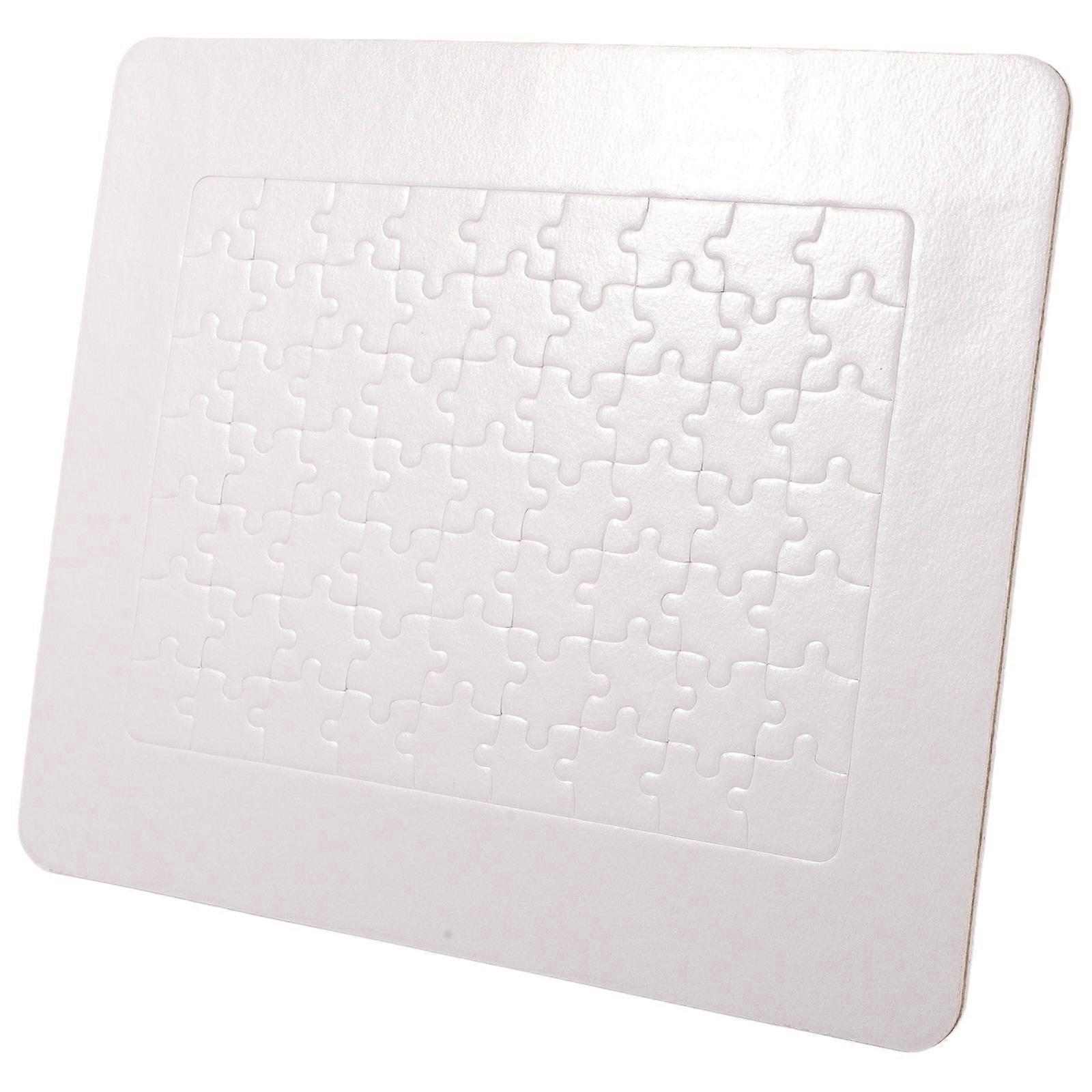 Blank Puzzle Pieces Wooden Jigsaw Ornament For Gifting Measuring 23.50X19.50X0.50CM With DIY Thermal Transfer Printing 1Pcs