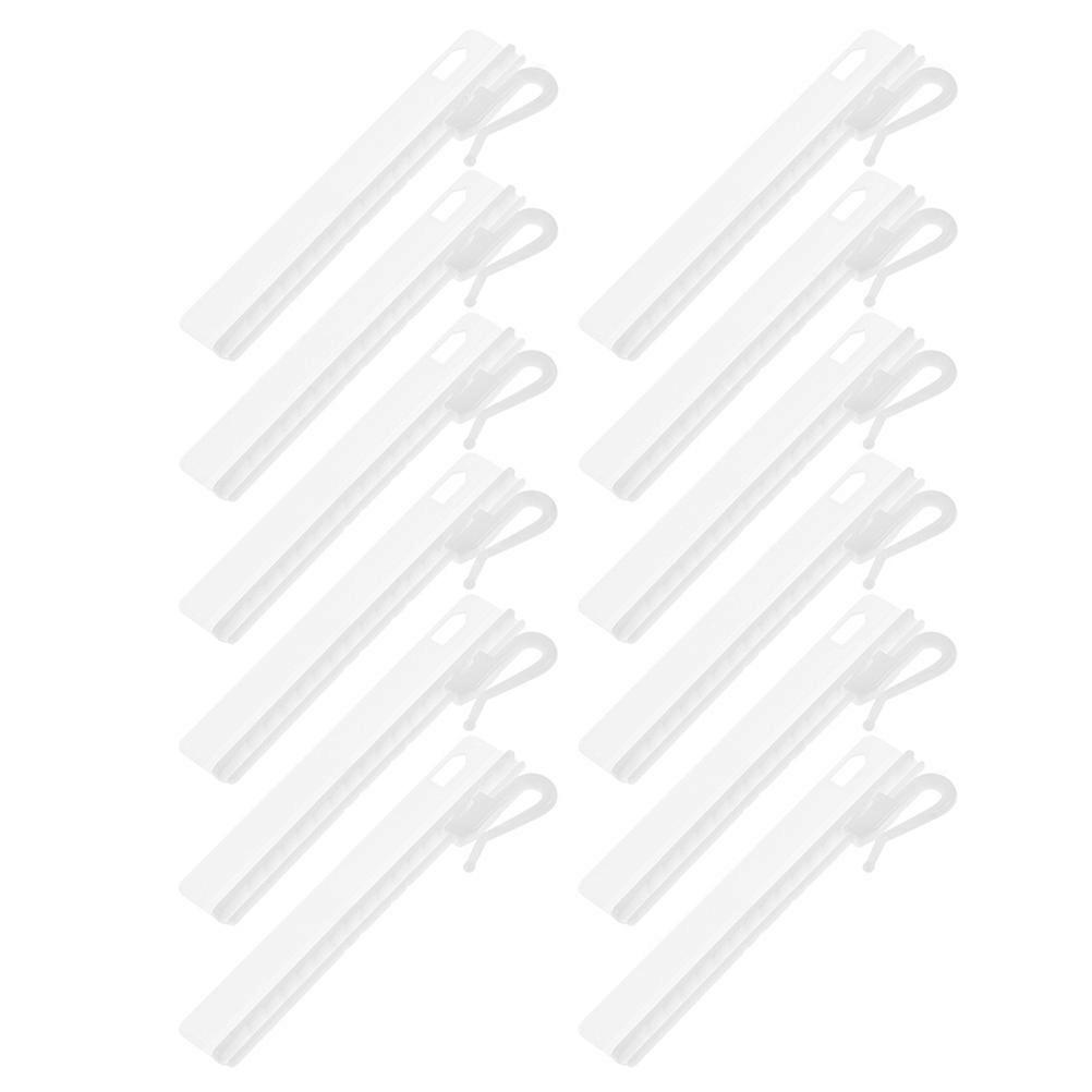 25PCS Pinch Curtain Hooks, Versatile Plastic Curtain Clips for Flexible Drapery Height Adjustment