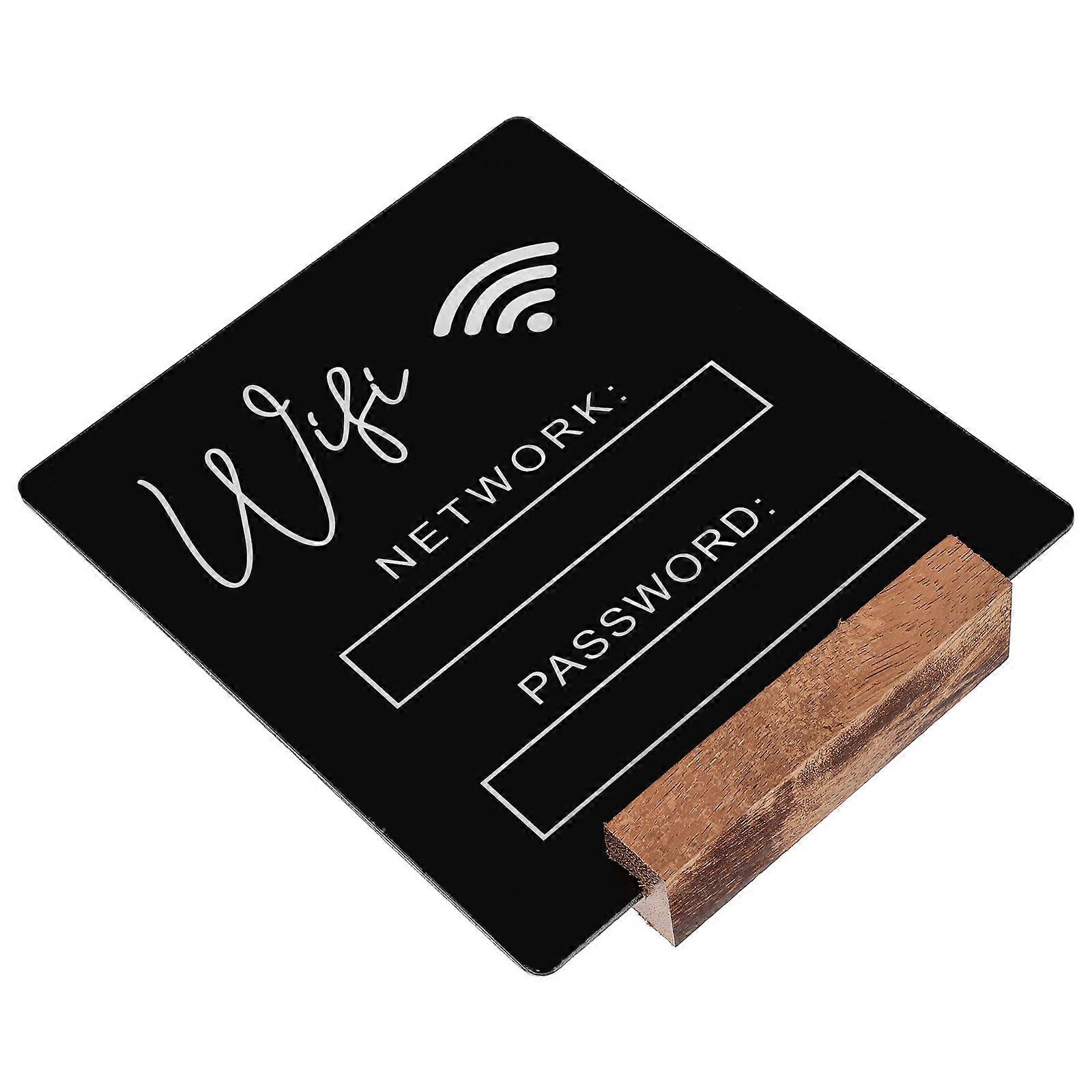 Acrylic WiFi Password Sign Board for Home, Office, or Restaurant – Easy Clean Display for Guest Network Reminders and Convenient Password Showcase