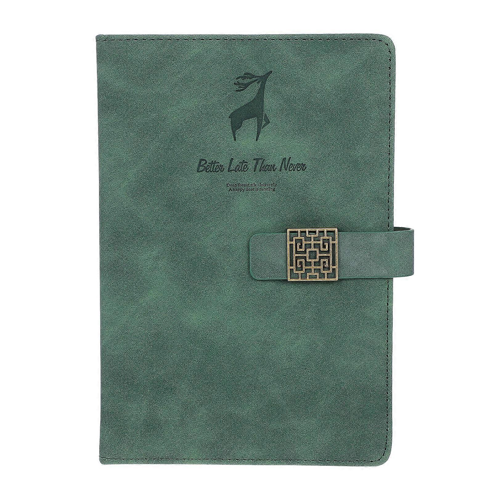 Meeting Recording Notebook Retro Style Pu Diary For Student Daily Life 21X14.5X1.8CM 1Pack