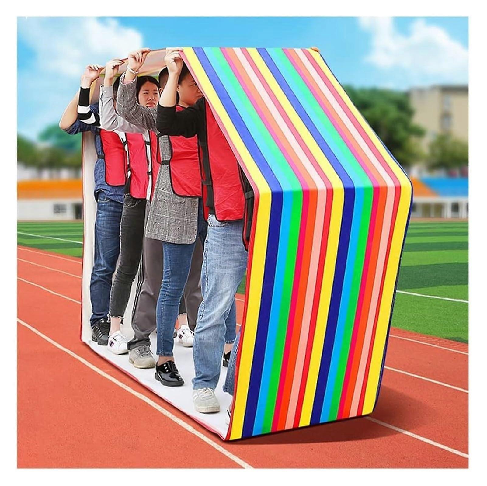 Teamwork Games Running Mats for Adults and Kids, 8M/26FT Roll Run Mat for Group Learning Activities