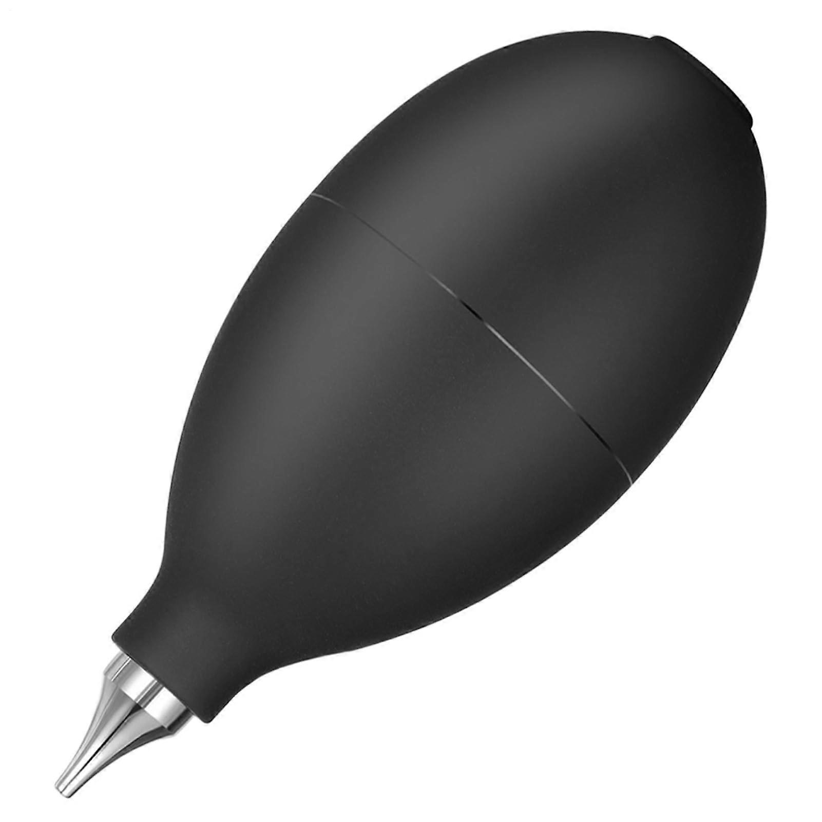 Air blower with soft silicone tip Manual rubber bulb for camera, lenses, keyboard Black