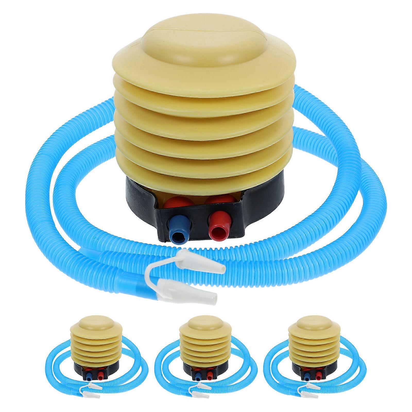 Portable Inflatables Pump Foot Pump Deflating Beach Kids 4Pack