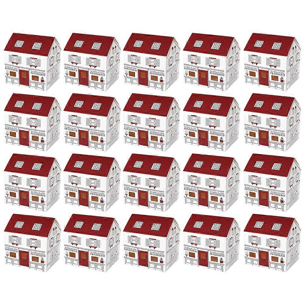 House Shaped Candy Packaging Boxes For Bridal Shower And Festival Party 20Set Assorted Color Premium Storage