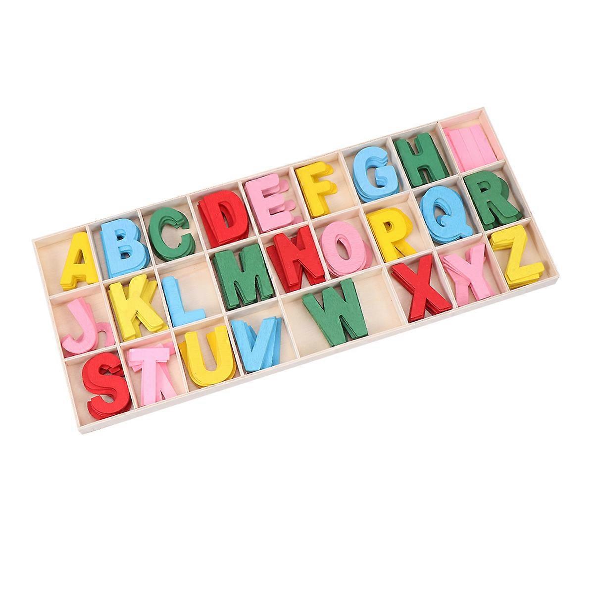 Wooden Craft Letters Toy for Kids Playing Premium Timber Assorted Color Helps Learn Letters and Spelling