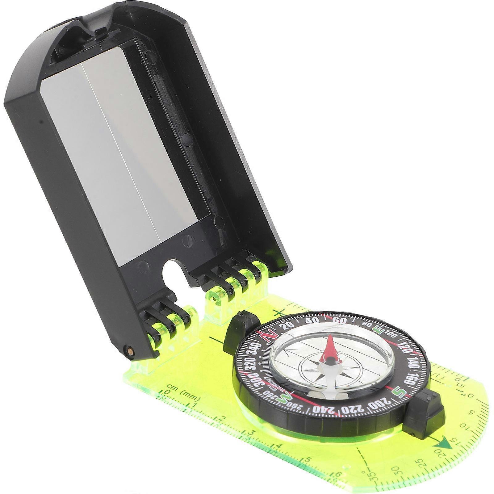 Multi-Functional Hiking Compass For Direction Finding Outdoor Enthusiasts Round Acrylic Metal 1Set