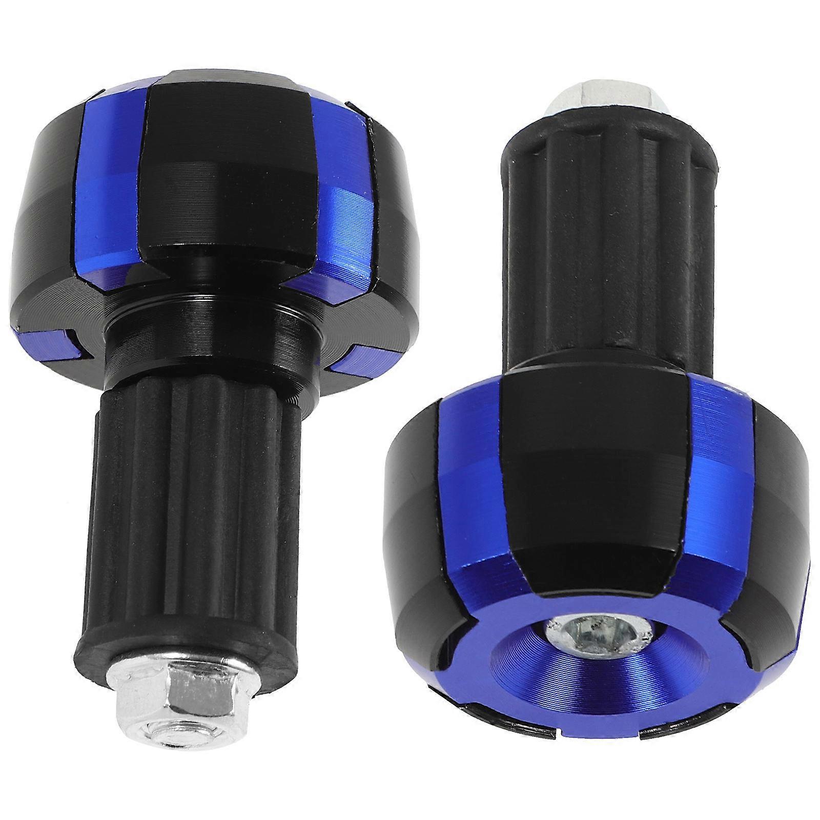 Motorcycle Handlebar End Caps Blue Gripping Plugs, Quick Installation, Stylish & Durable Design, Wear Resistant Accessories