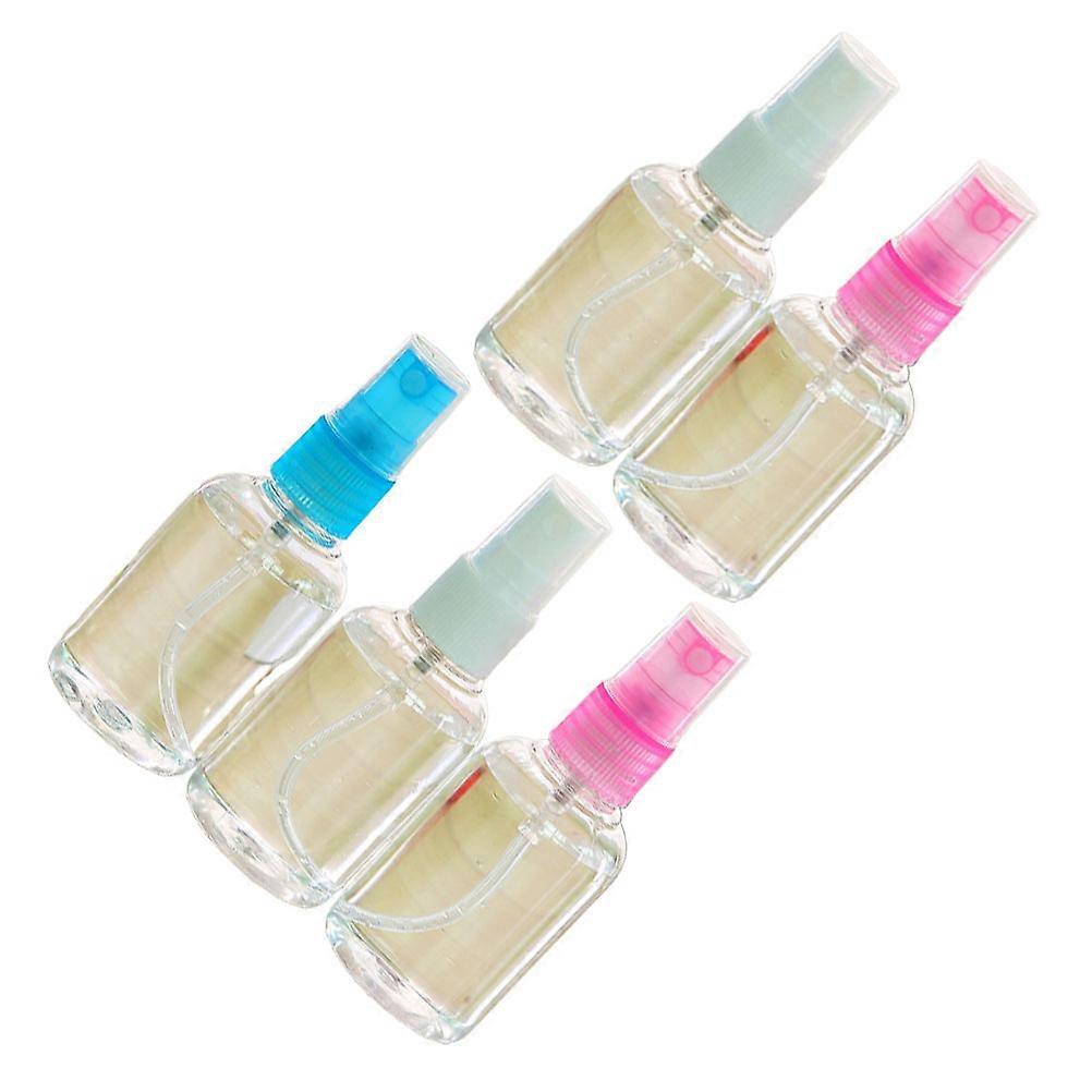 5Pcs 100ml Glass Spray Bottle Small Empty for Perfume Liquid Dispenser Make up and Skin Care Use