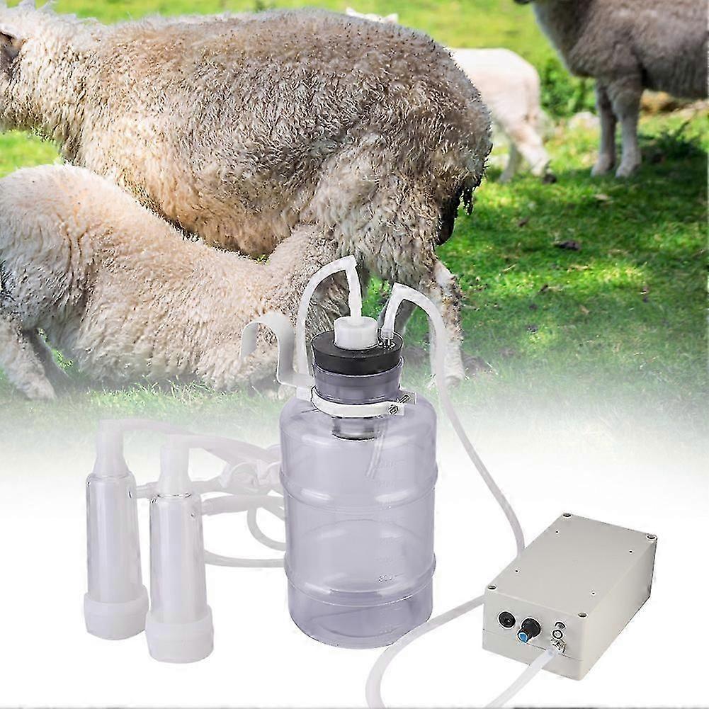Transparent Milking Machine 2L Thicken Mute Plugging 100-240V for Sheep EU Plug