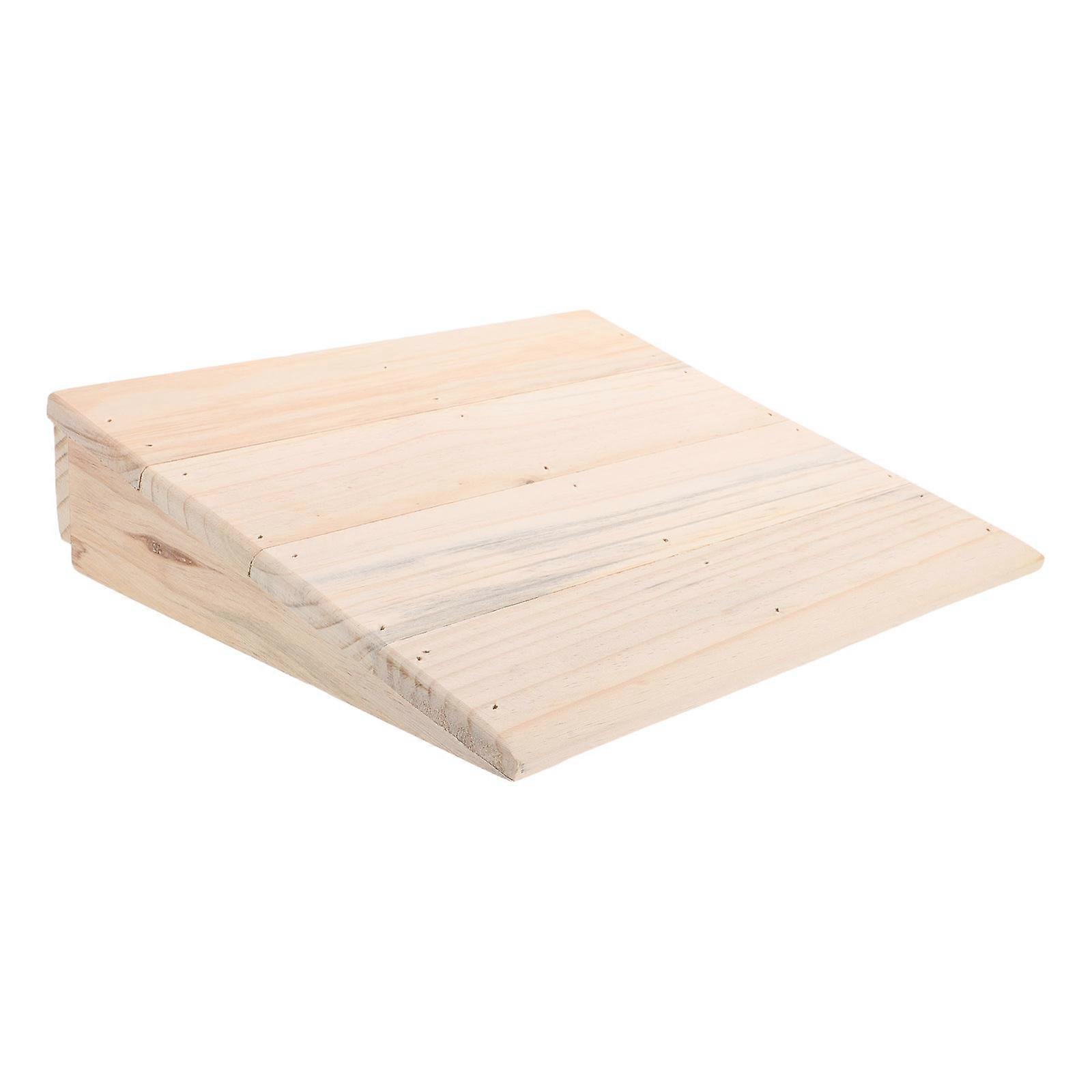 Durable Solid Wood Ramp Pad for Wheelchairs & Vehicles – Slip Resistant Design for Driveways, Doorways & Home Steps – Easy Access Multipurpose Ramp
