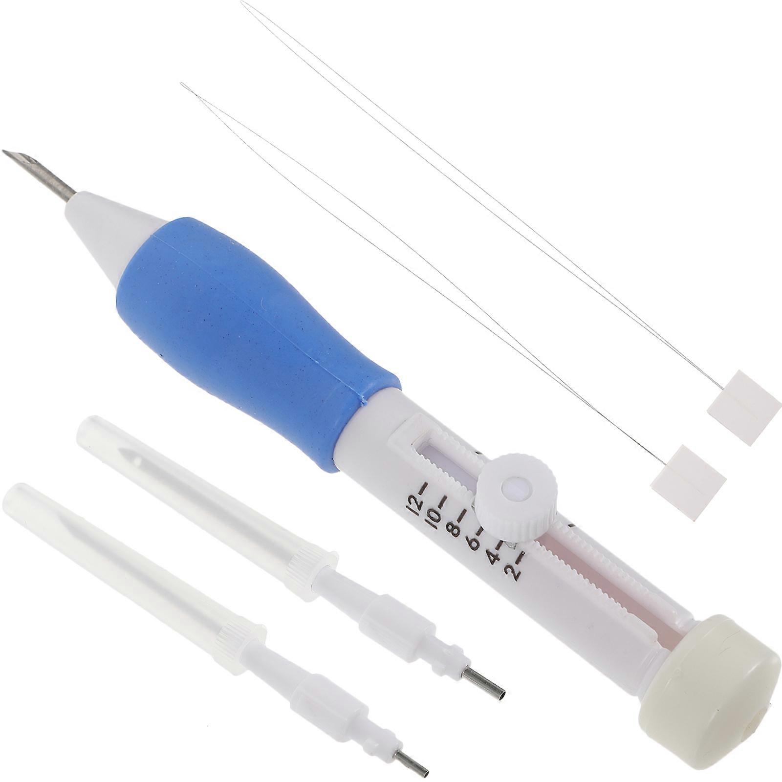 Punch Needle Set for Embroidery with ABS and Steel Material Assorted Color 3 Sizes for DIY Sewing