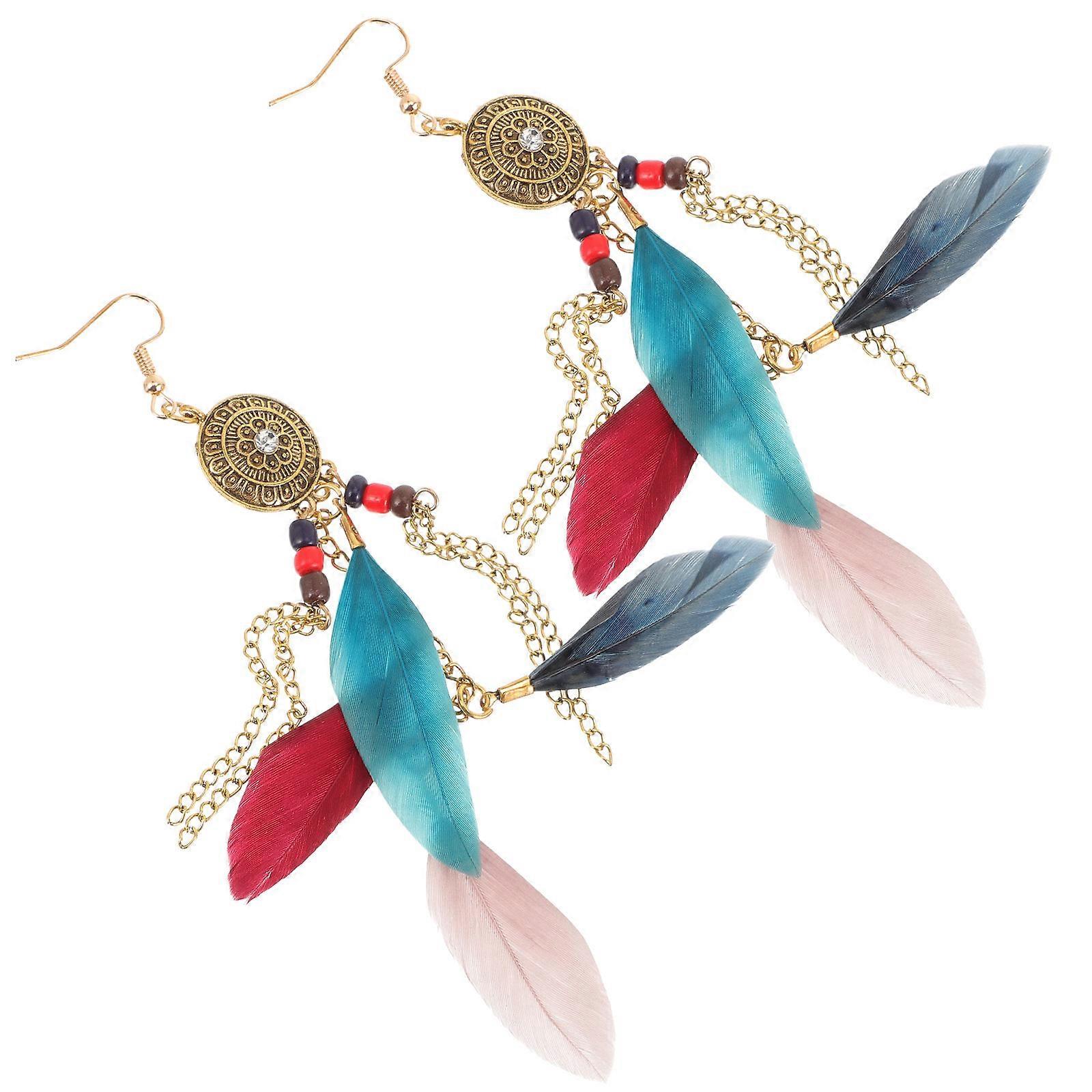 Alloy Plume Earrings Adding Feminine Charm to Your Outfit