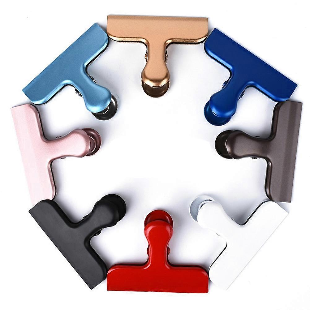 Stainless Steel Sealing Clips with Powerful Spring for Pouch Food Use Assorted Color Fits Most Bags