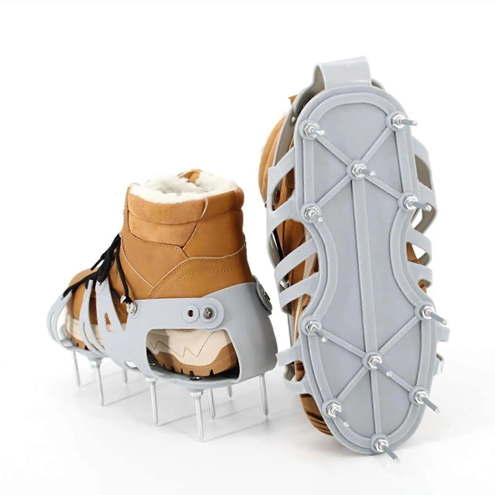 Lawn Aerator Shoes with Durable Nails, Grass Aerator Sandals for Aerating Soil, Reducing Thatch, Size Adjustable