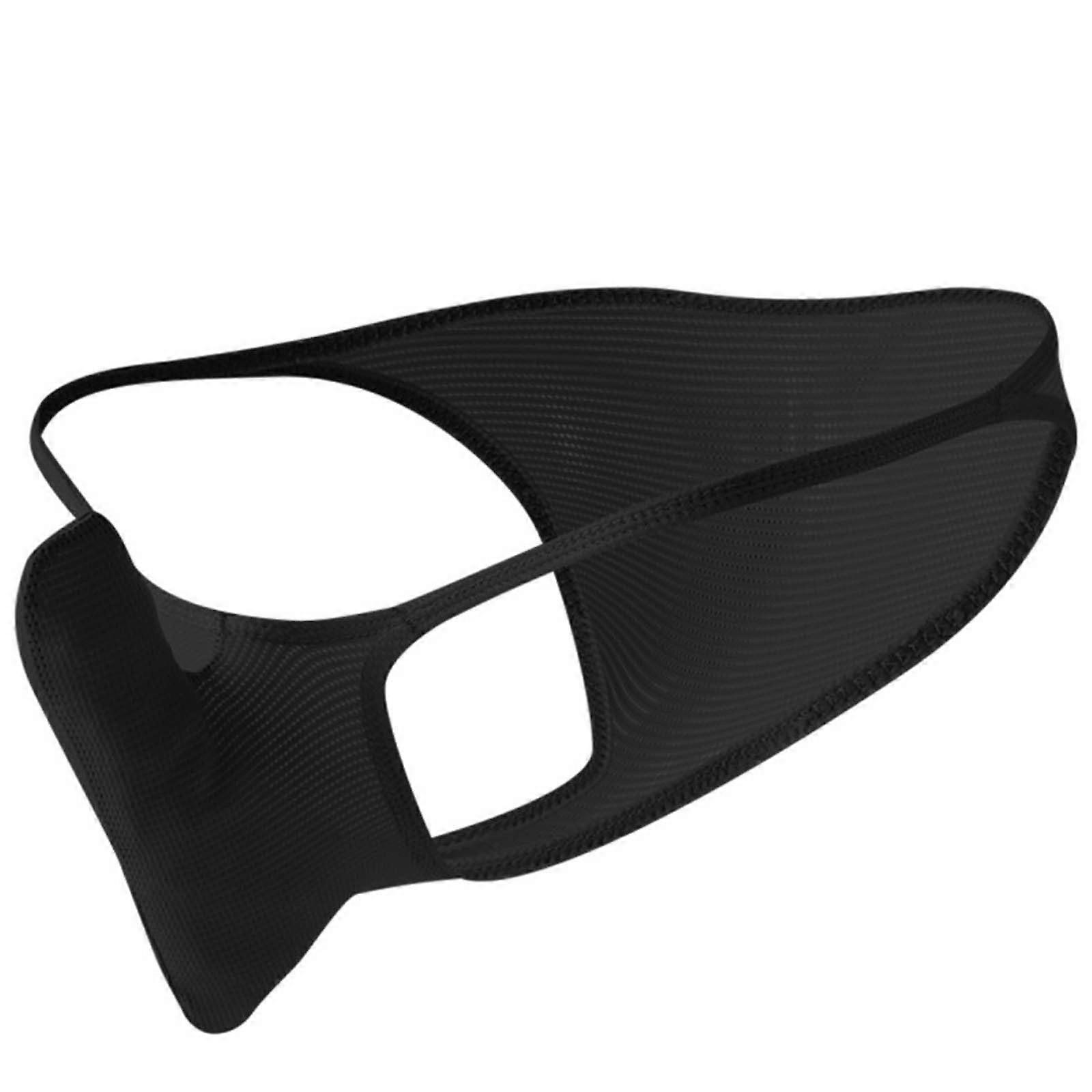 GString Herrenunterwäsche Eisseide Tangas Bequeme Niedrige Taille Dehnbar Schwarz XL