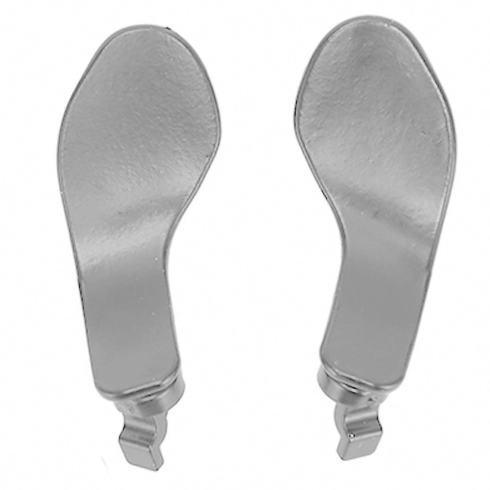 4pcs Metal Back Paddles for PS5 Edge Controller - Professional Replacement Buttons (Silver)