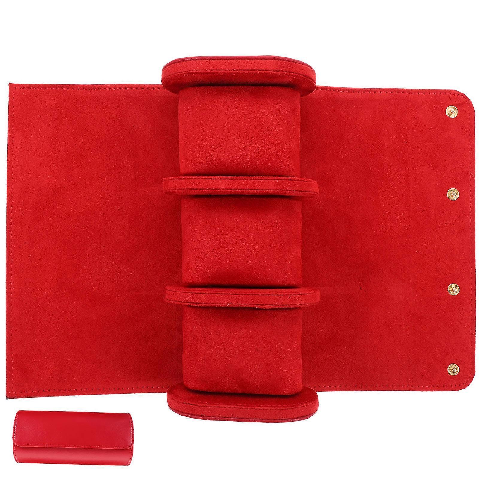 Here's a polished and professional product description for your ** Watch Roll Case**:
** Watch Roll Case – Portable Travel Watch Holder with