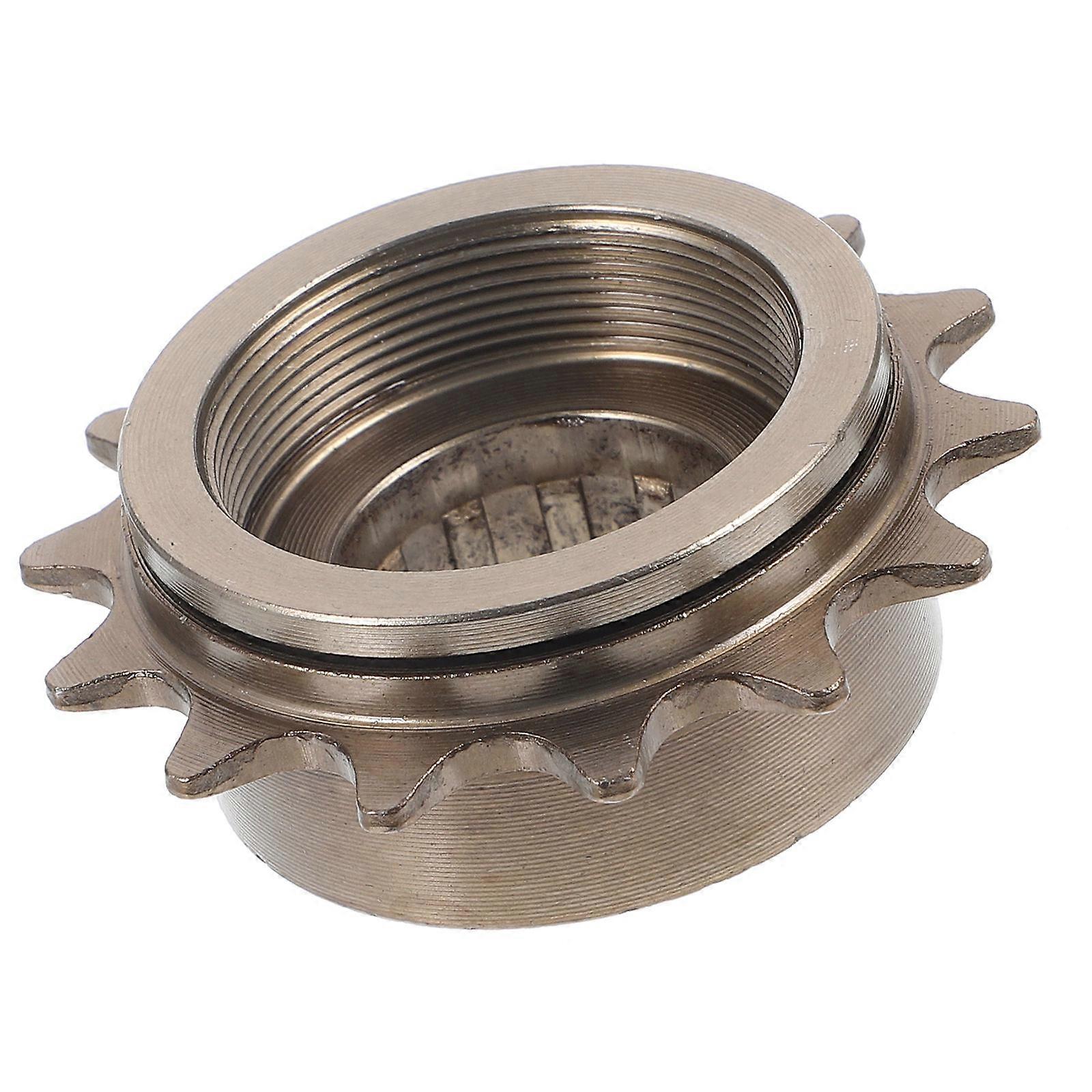 Fixed Gear Hub for Bikes with 14t Steel Flywheel Dark Brown for MachineCompatible and Durable