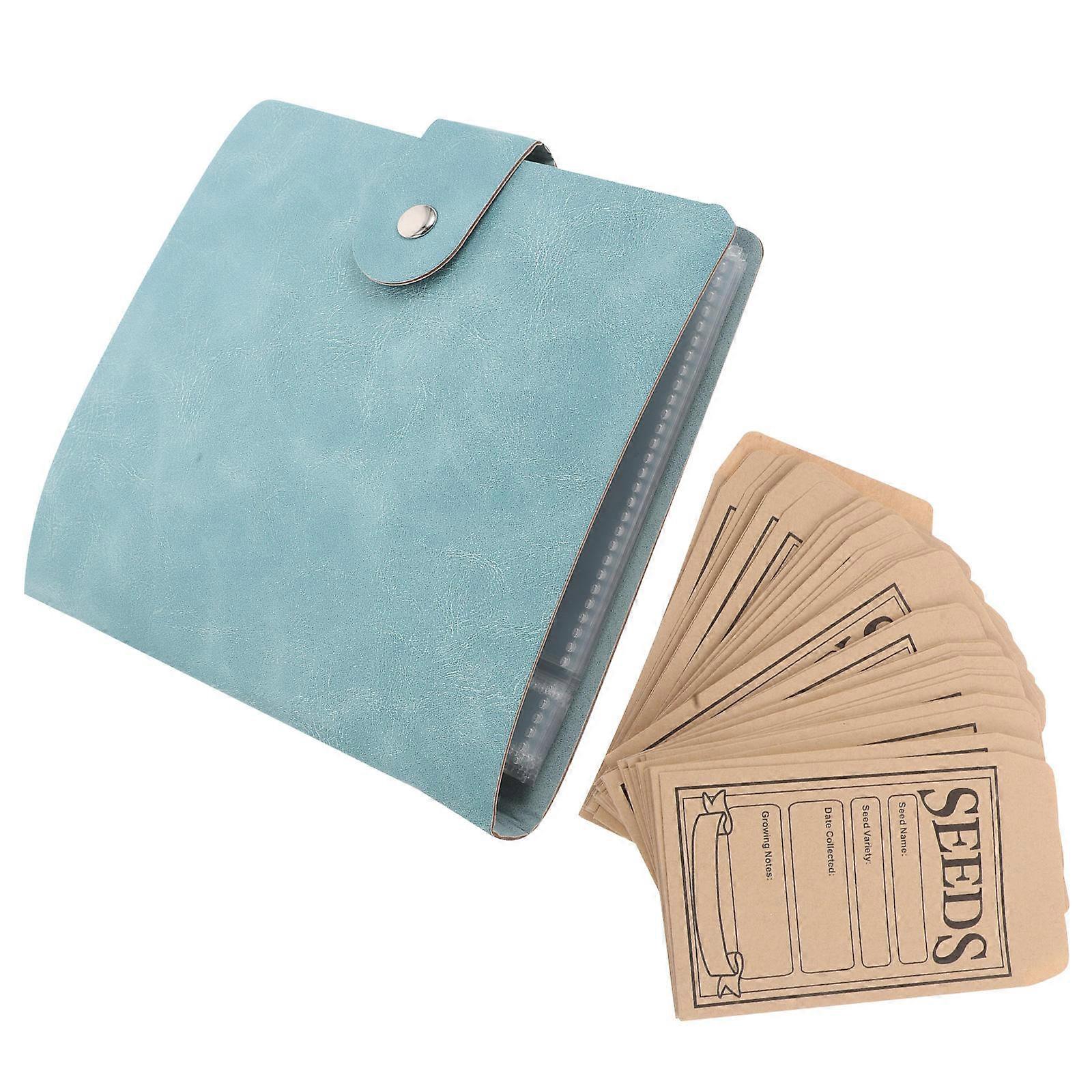 1 Set Vegetable Seeds Storage Envelopes In Clear Binder Sheets For Efficient Seed Organization With Large Capacity