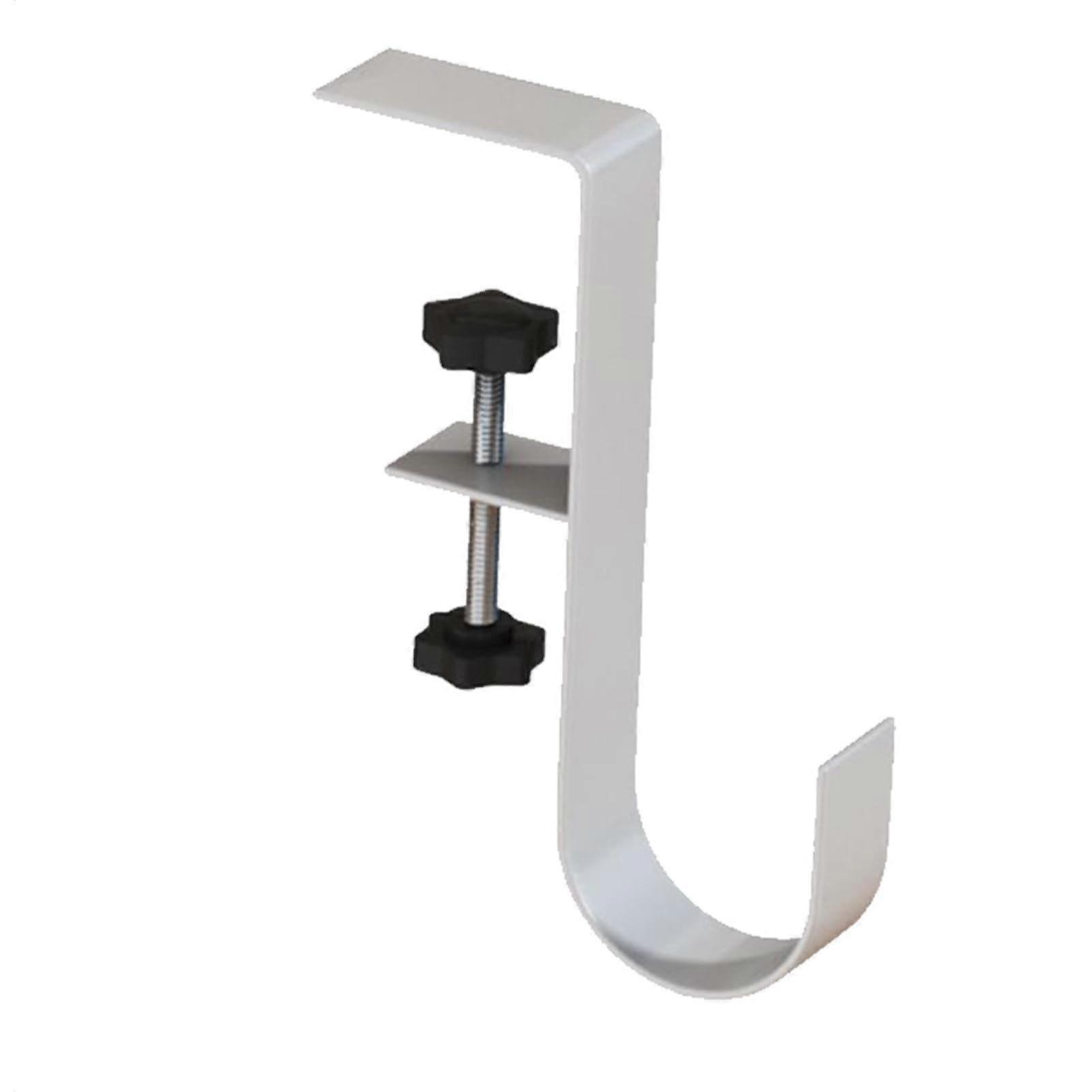 Wallet Hanger for Desk, Adjustable Desk Bag Hook, Compact Desk Holder for Classroom and Home, White