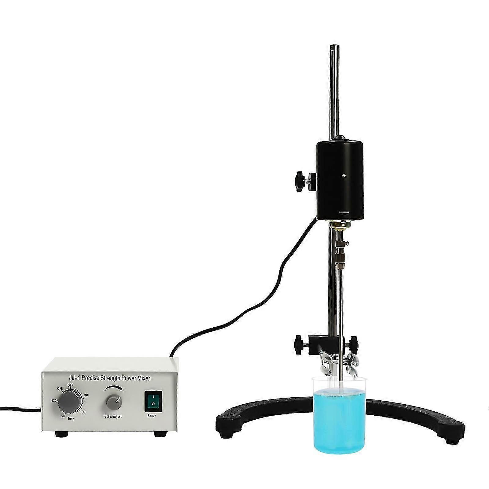 100W Laboratories Electric Stirrer Stainless Steel Automatic Mechanical Stirrer w/Timing