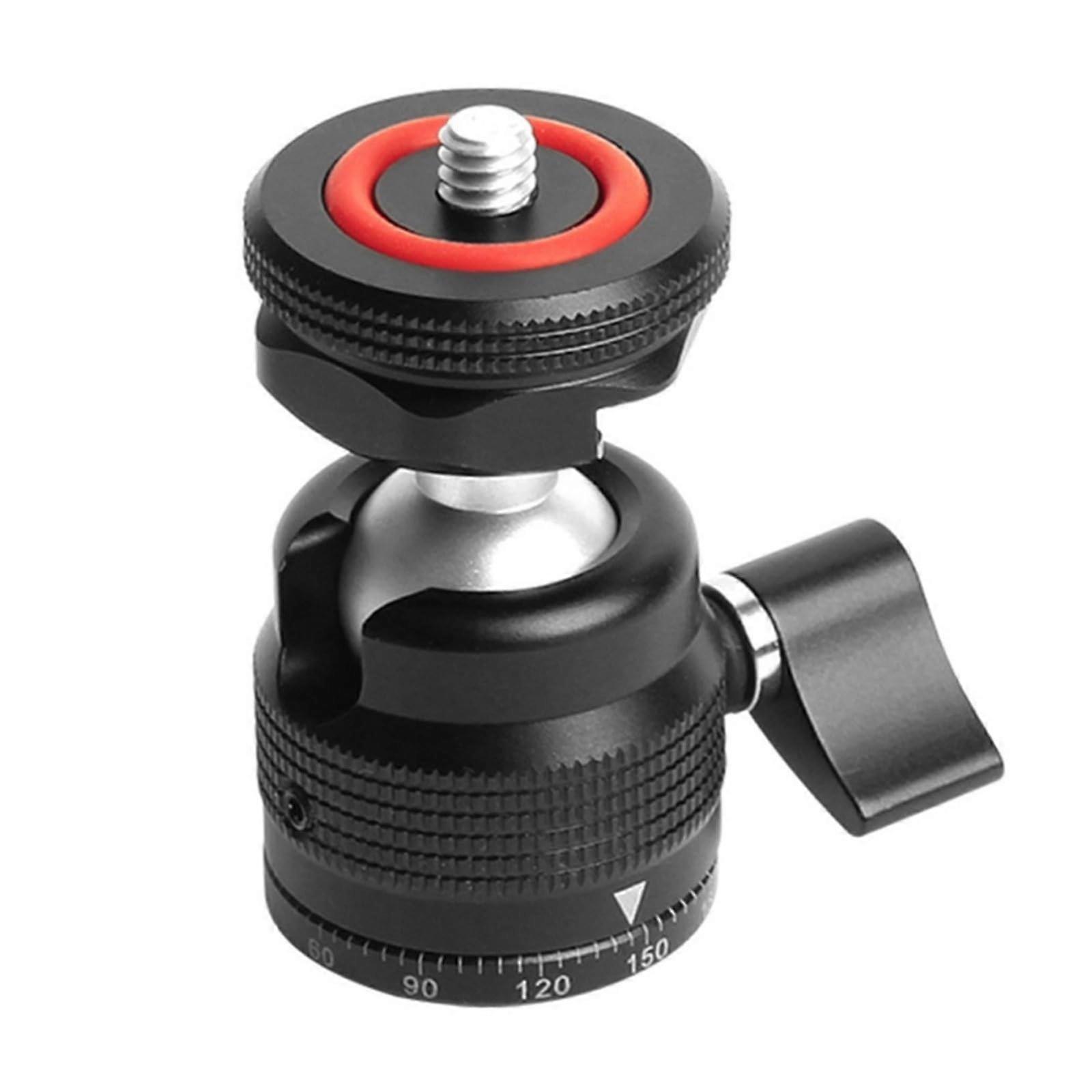 Ballhead Camera Tripod Small Aluminum Alloy Replacement Part PTZ Fill-Light Mount Multipurpose Photography