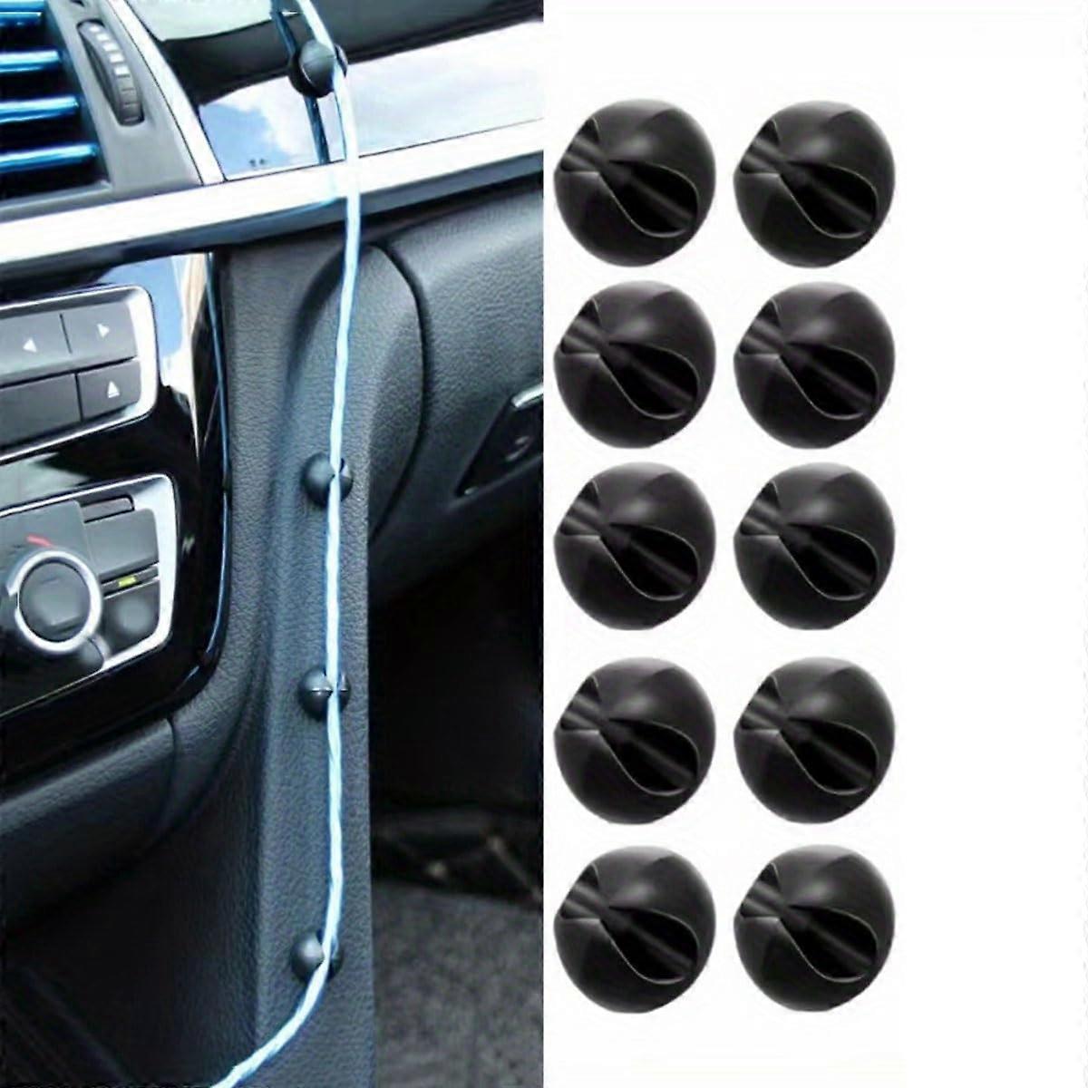 Self-Adhesive Cable Clips for Desk Cable Management, 10 Pack Cable Holders