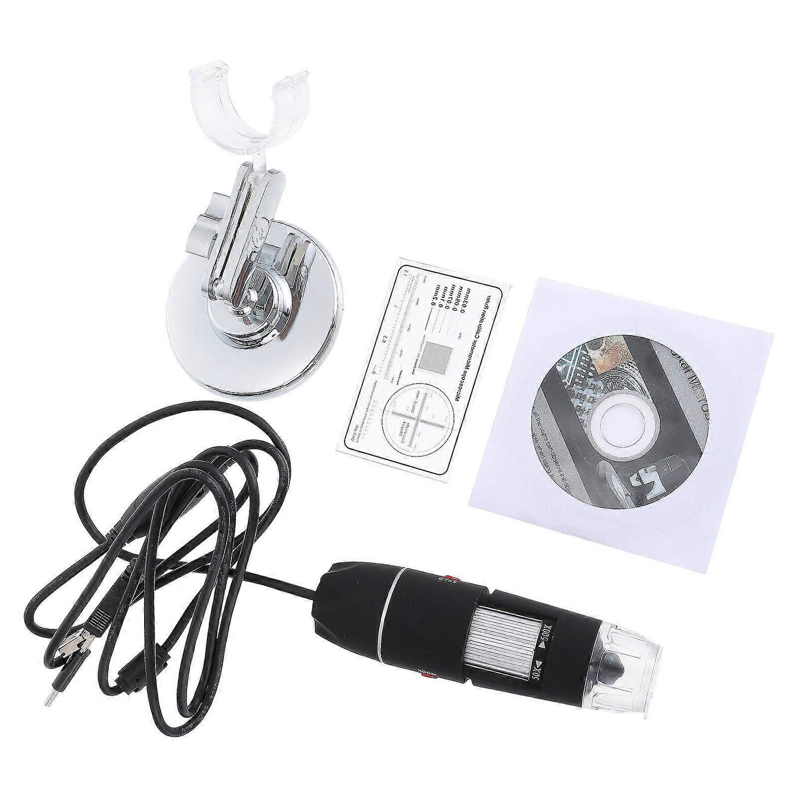 Durable Tool for Detecting with Adjustable Brightness Silver ABS and Alloy Microscope 1 Piece