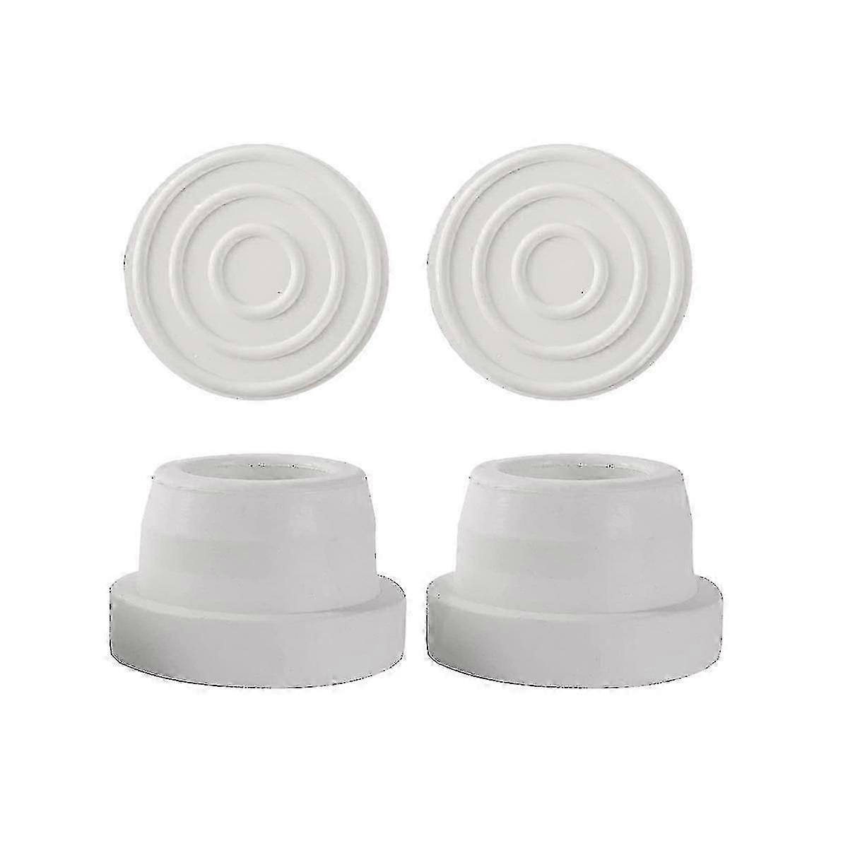 4-Pack Rubber Ladder Stoppers for 1.90" Pool Ladder Tubing - Protects Pool Liners