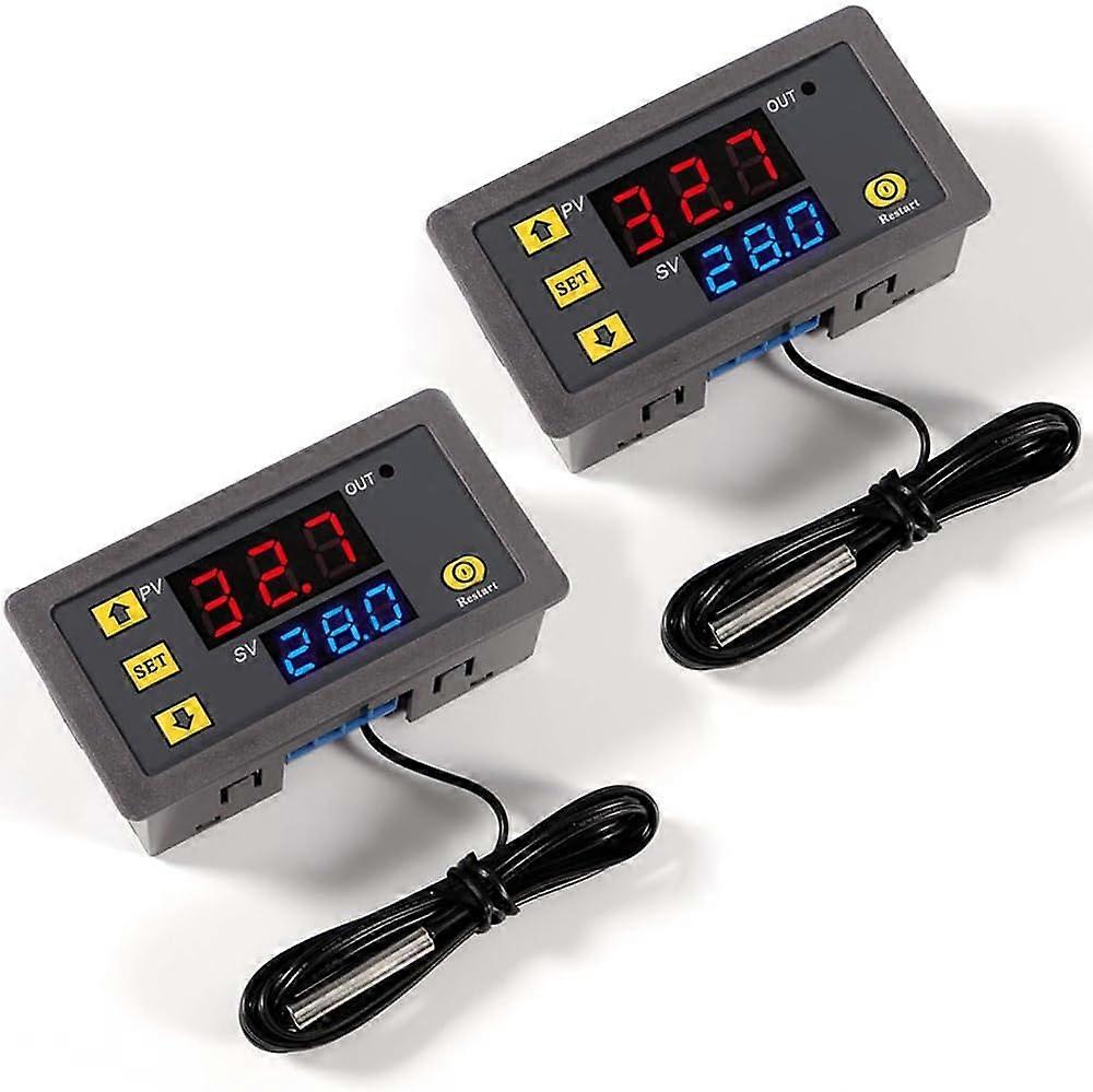 NTC-LED-Bereich -50 °C bis 110 °C Digitaler Temperaturregler AC 110V-220V W3230 Thermostat-Steuerschalter mit Anzeige 10K