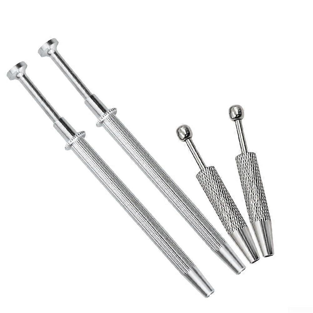 4-Piece Gemstone Picker Tool Set with 3 and 4 Prong Holders for Versatile Gemstone Applications