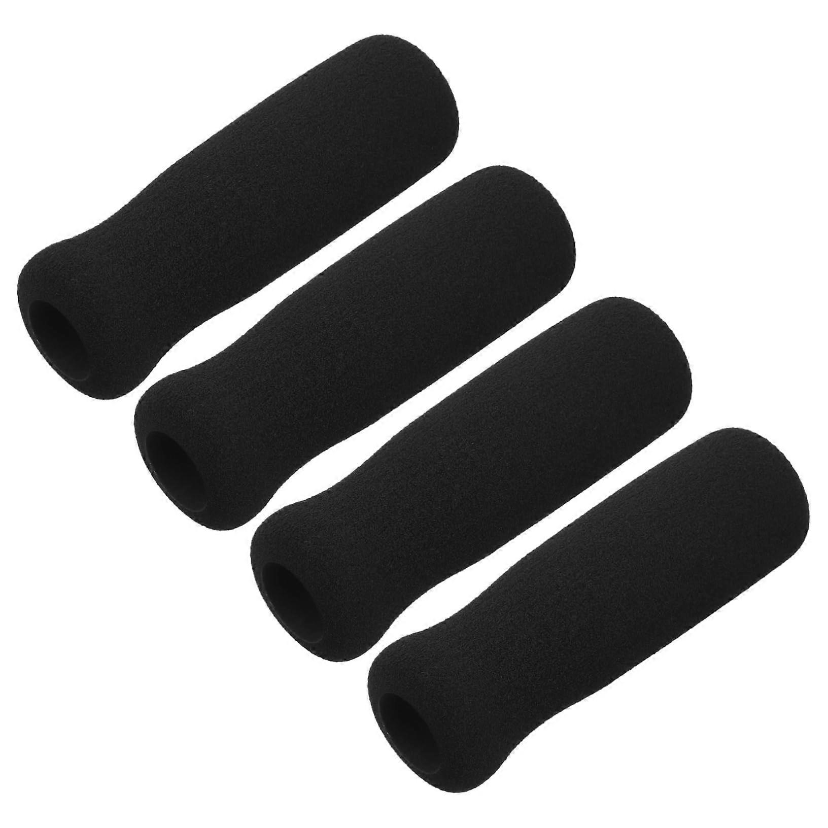 Non-Slip Walking Stick Grip Covers - 4 Ergonomic Thick Handles for Crutches and Mobility Aids, Comfortable Breathable Protection
