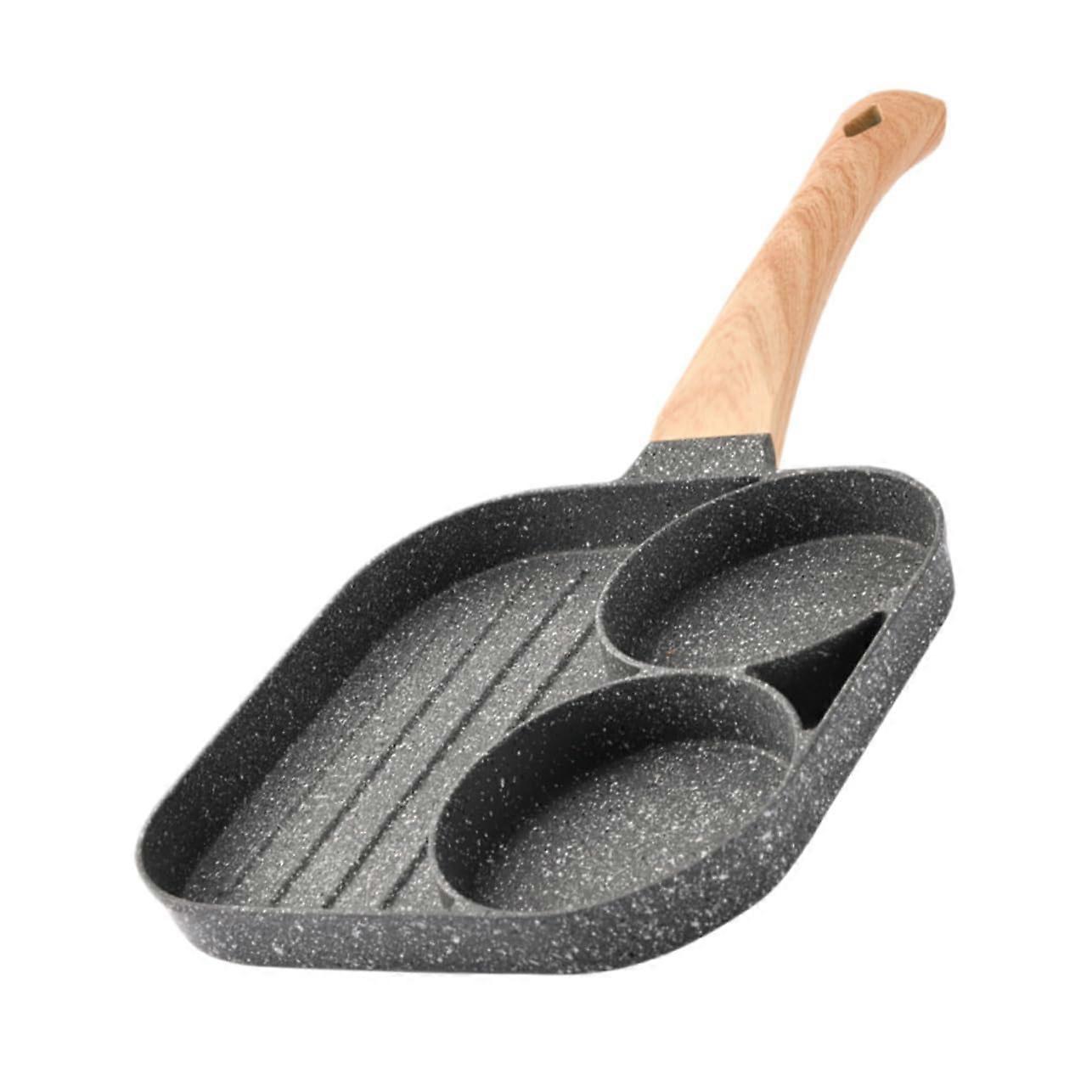 Non-Stick Breakfast Pan Maifan Stone Frying Pan for Gas Induction Stoves, Ideal for Steaks and Pancakes with Ergonomic Handle