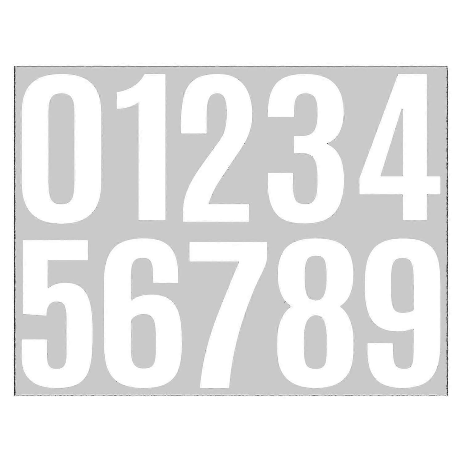 6 Sheets Number Stickers Numbers Stickers For Garbage Bins Trash Can Number Stickers