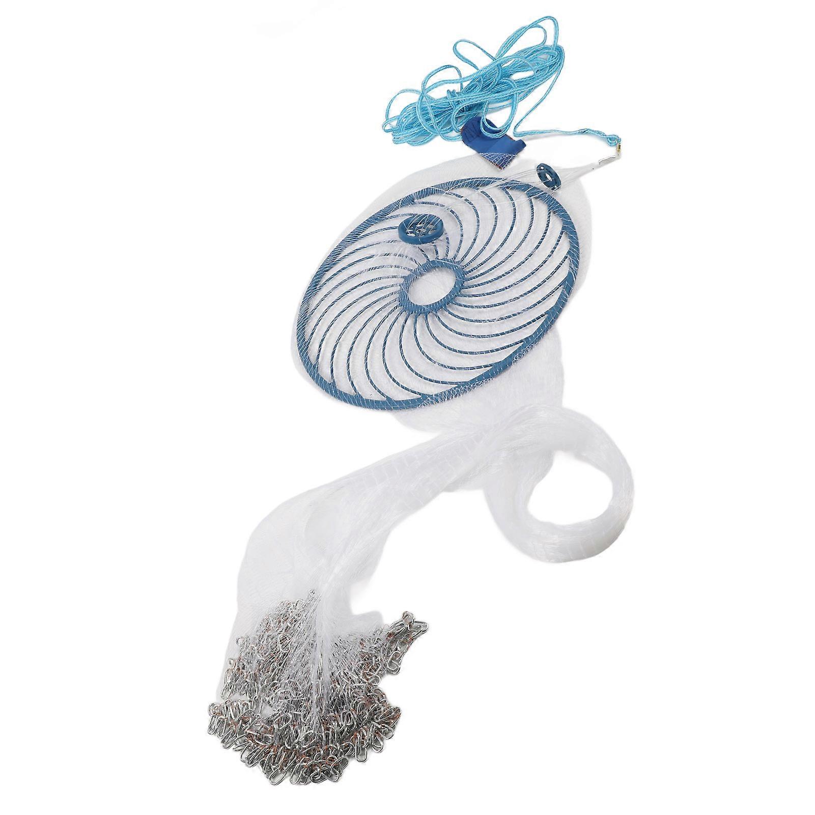 360cm Hand Throwing Fishing Net High Strength Nylon Cycle Chain for Bait Cast Equipment