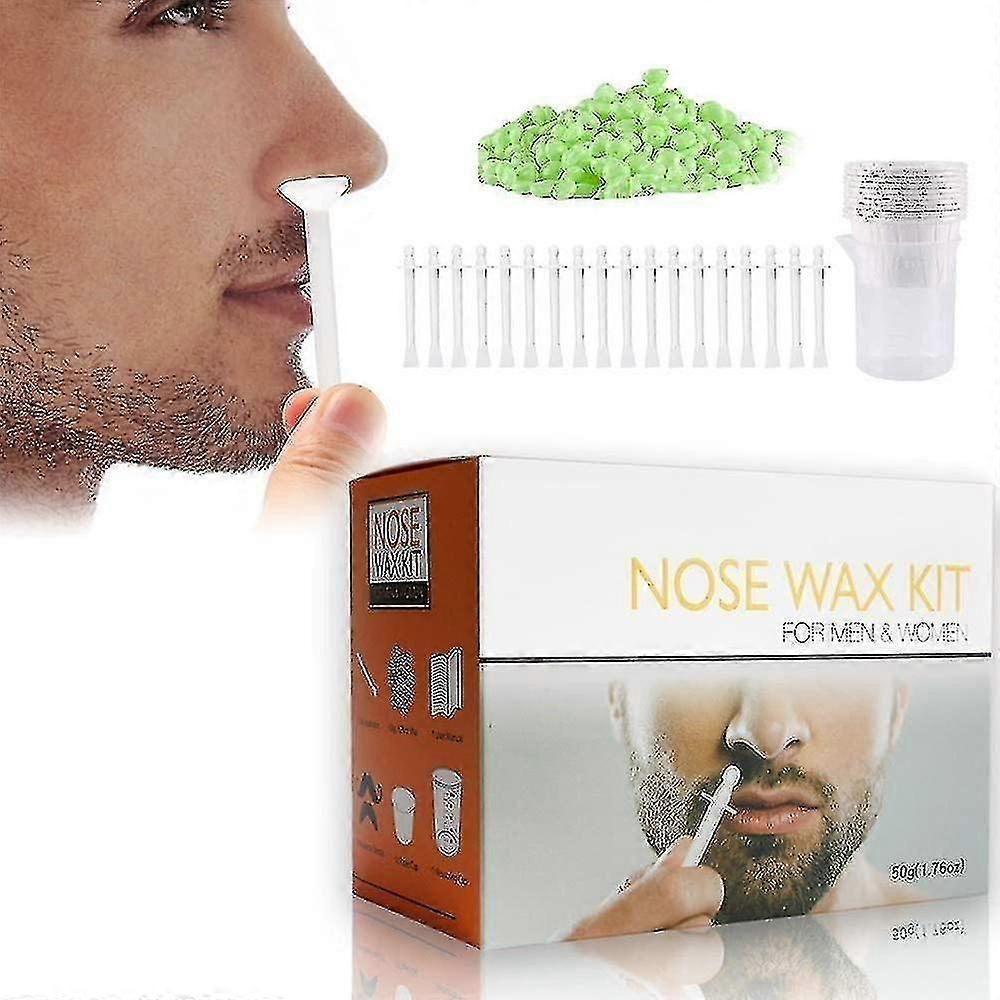 Kit de cire à nez indolore Ensemble d’épilation nasale sourcils sûrs Lèvres Outils d’épilation du visage