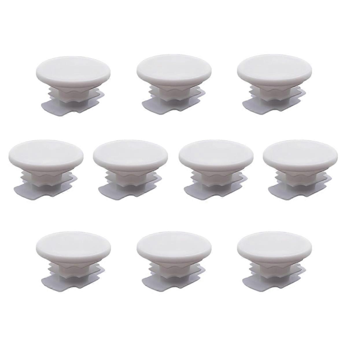 10 Pcs Plastic Closet Rod End Caps - Closet Pole End Caps