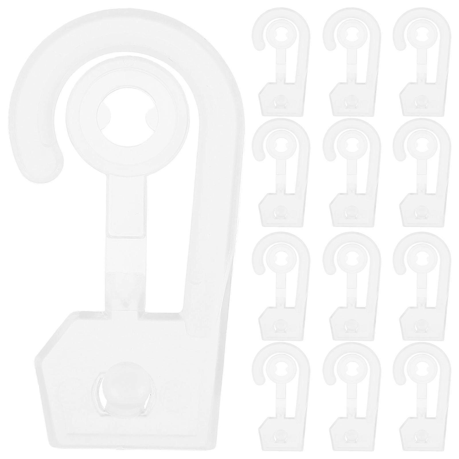 100pcs Socks Display Hooks Plastic Hat Retail Hooks J Shaped Tag Fasteners Hanging For Gloves Underwear Hat Display Hanger