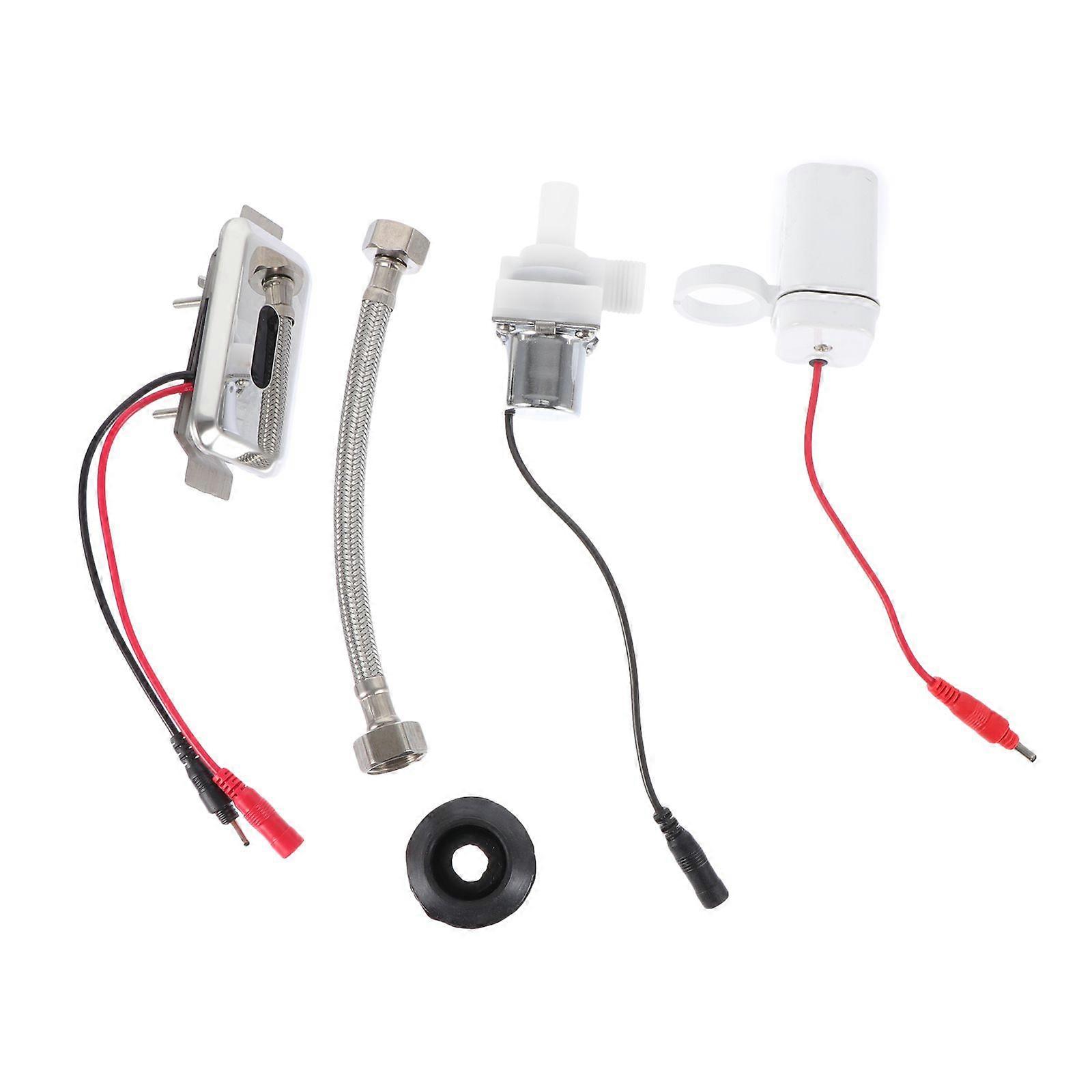 1 Satz Urinalspüler mit automatischem Sensor Touchless Urinal Flush Urinalzubehör (Silber)
