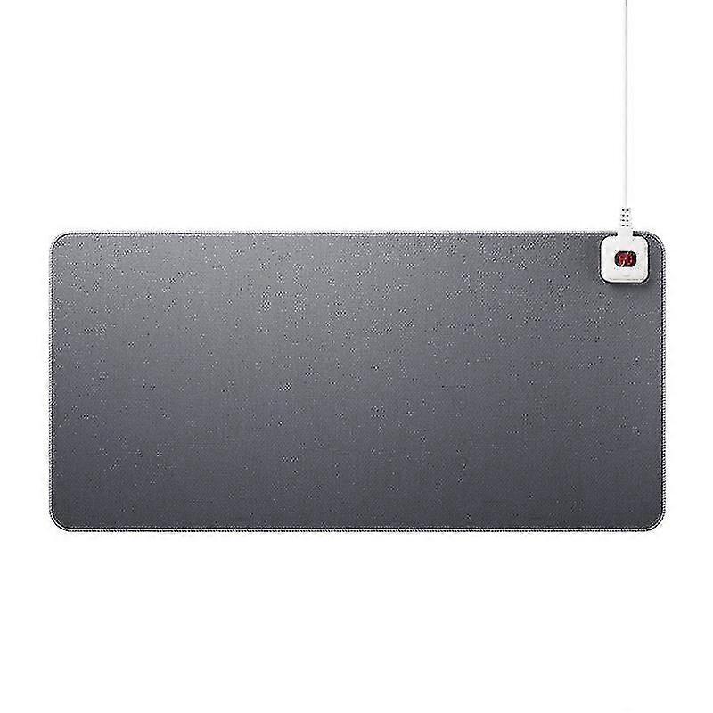 Tapis de souris chauffant avec affichage numérique, réglable en température, antidérapant, résistant aux éclaboussures, confortable, 6 vitesses, tapis chauffant électrique