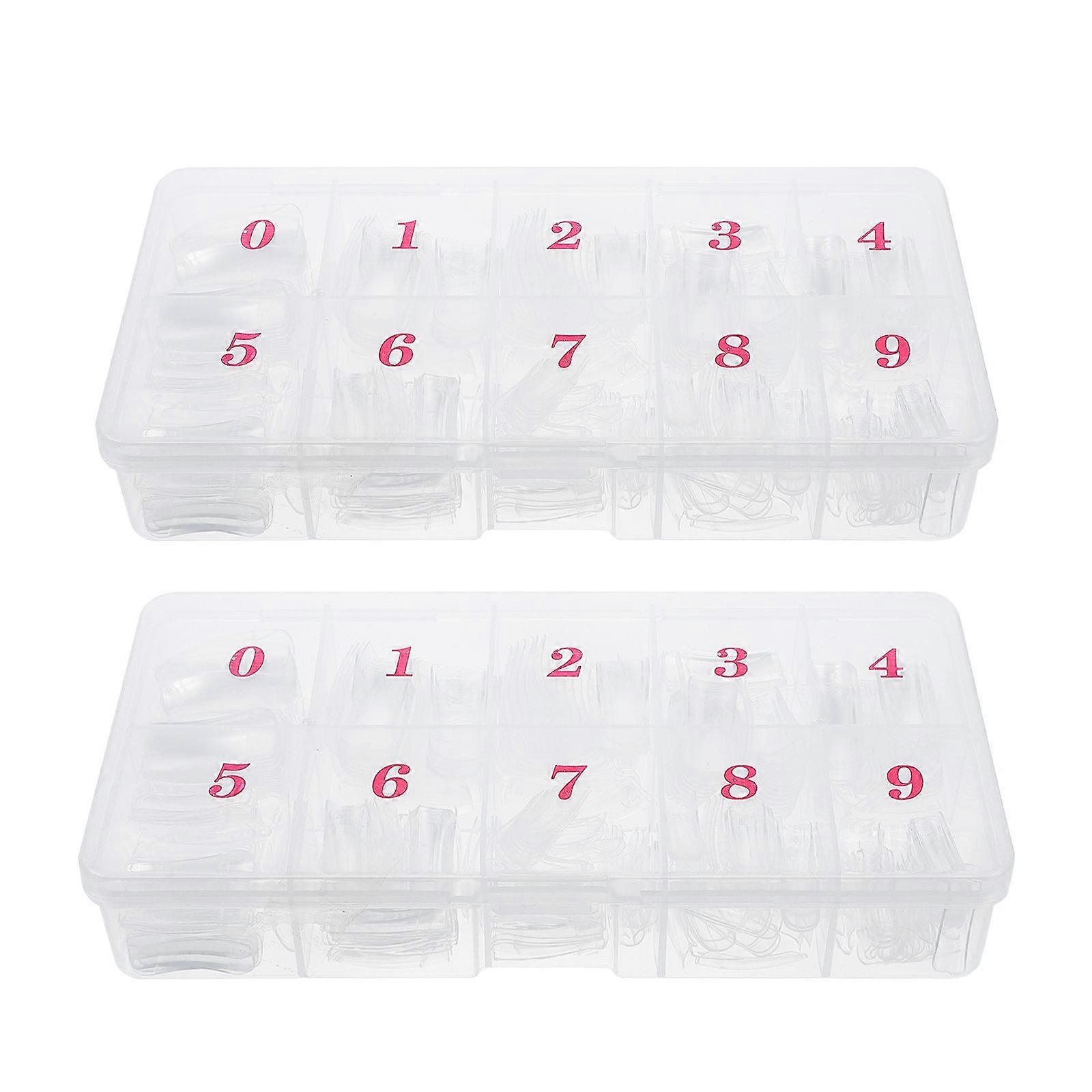 Transparent Fake Nails for Decor Simple to Use and Share Enjoy DIY Nail Art with Friends 1000pcs