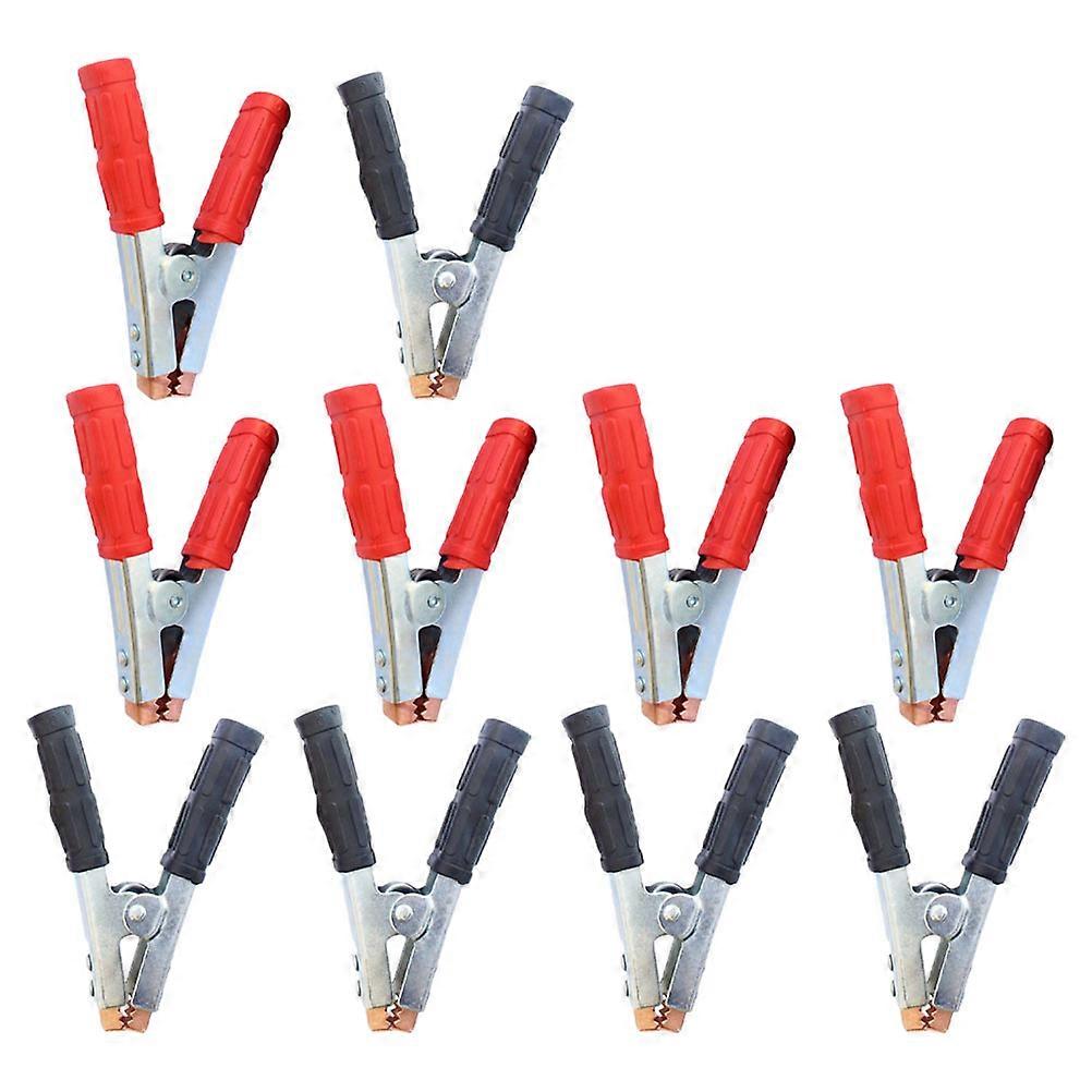 5 Sets 10pcs Clips Test Clamps Electrical Battery Crocodile Clamp