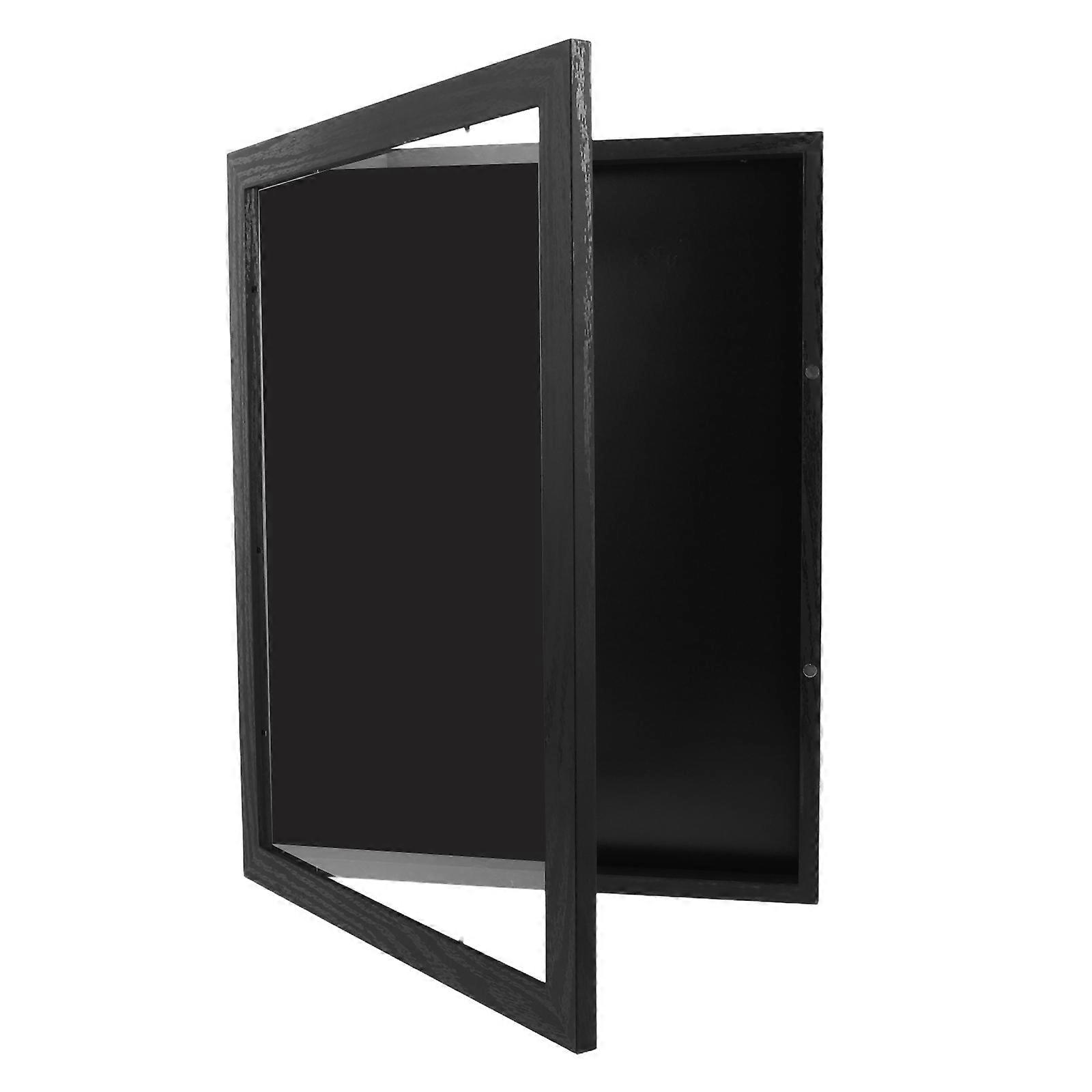 Wooden Wall Mountable Shadow Box Display Case with Clear Front for Sports Memorabilia Storage – Ideal for Baseball, Football, and Basketball