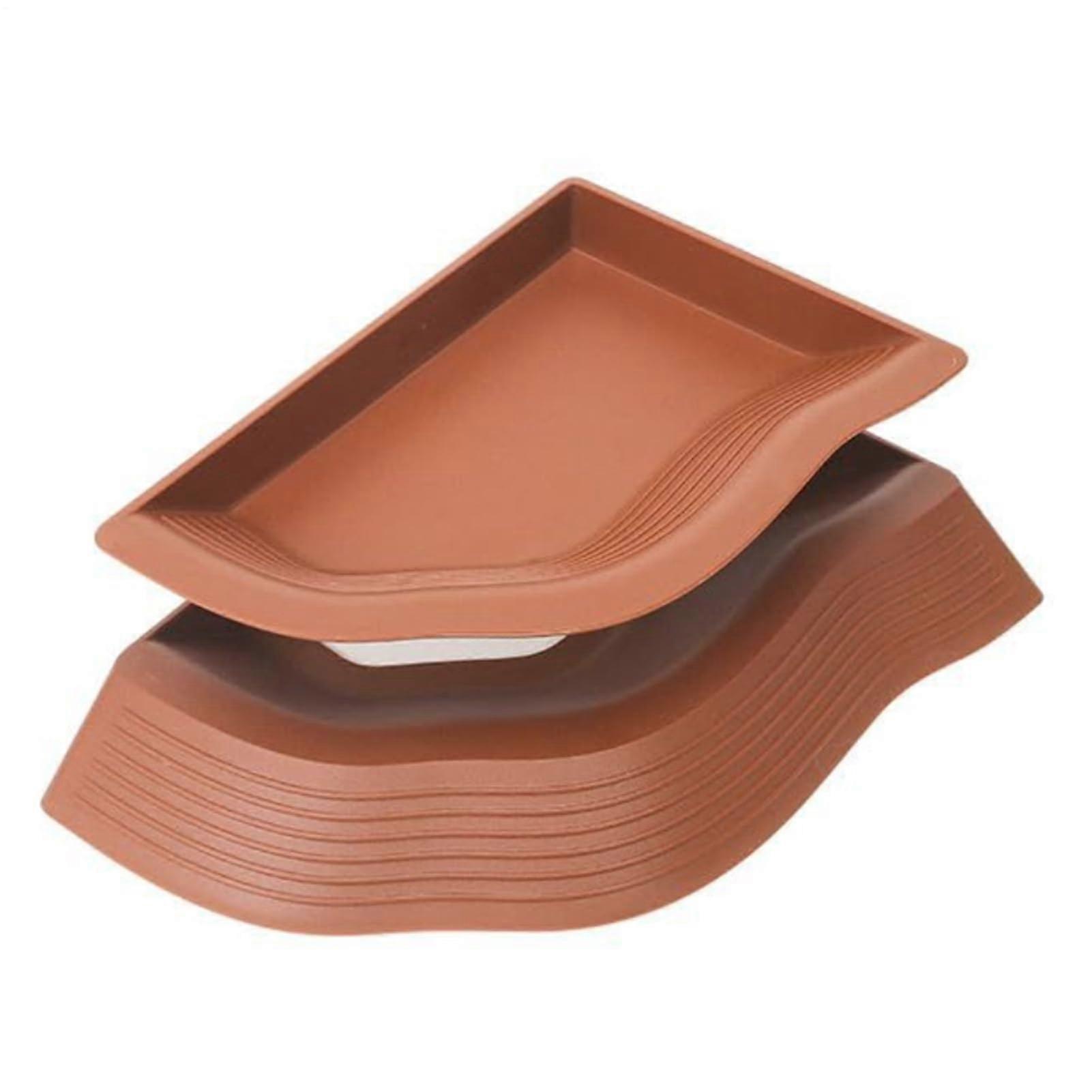 Reptile Water Bowl With Ramp And Anti-Slip Multifunctional Feeder Tray For Snake And Turtle Habitat