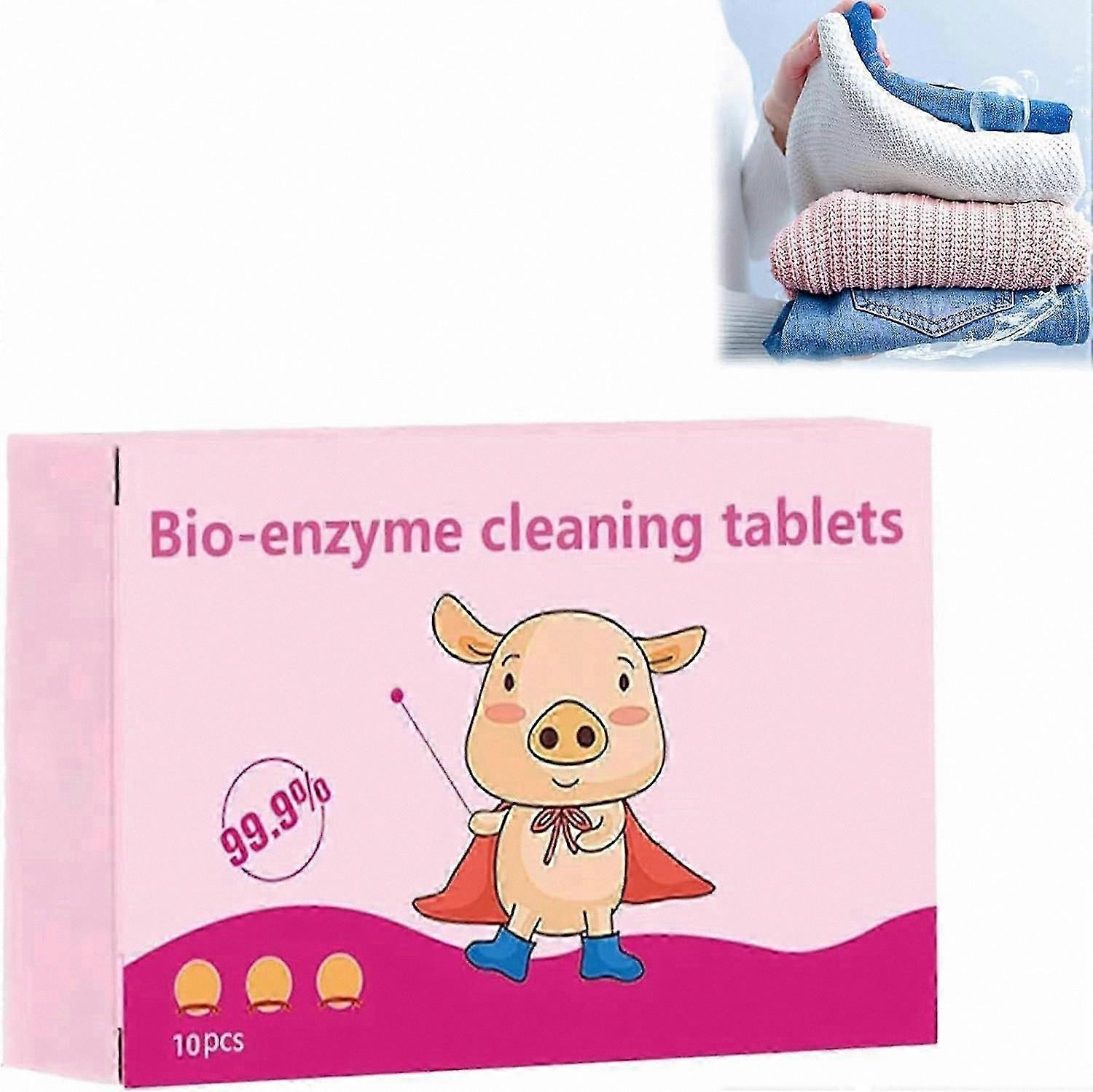 Organic Enzyme Cleaning Tablets for Stain Removal and Household Use