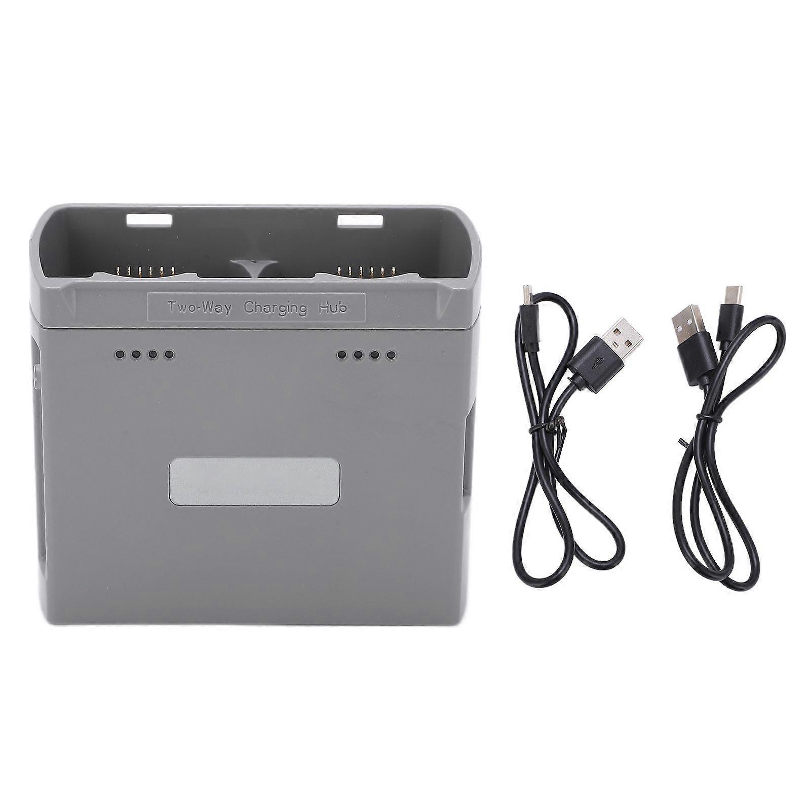 TwoWay Battery Charging Hub Smart Drone Battery Bidirectional Charger for DJI MINI 2 for MINI SE(Grey )