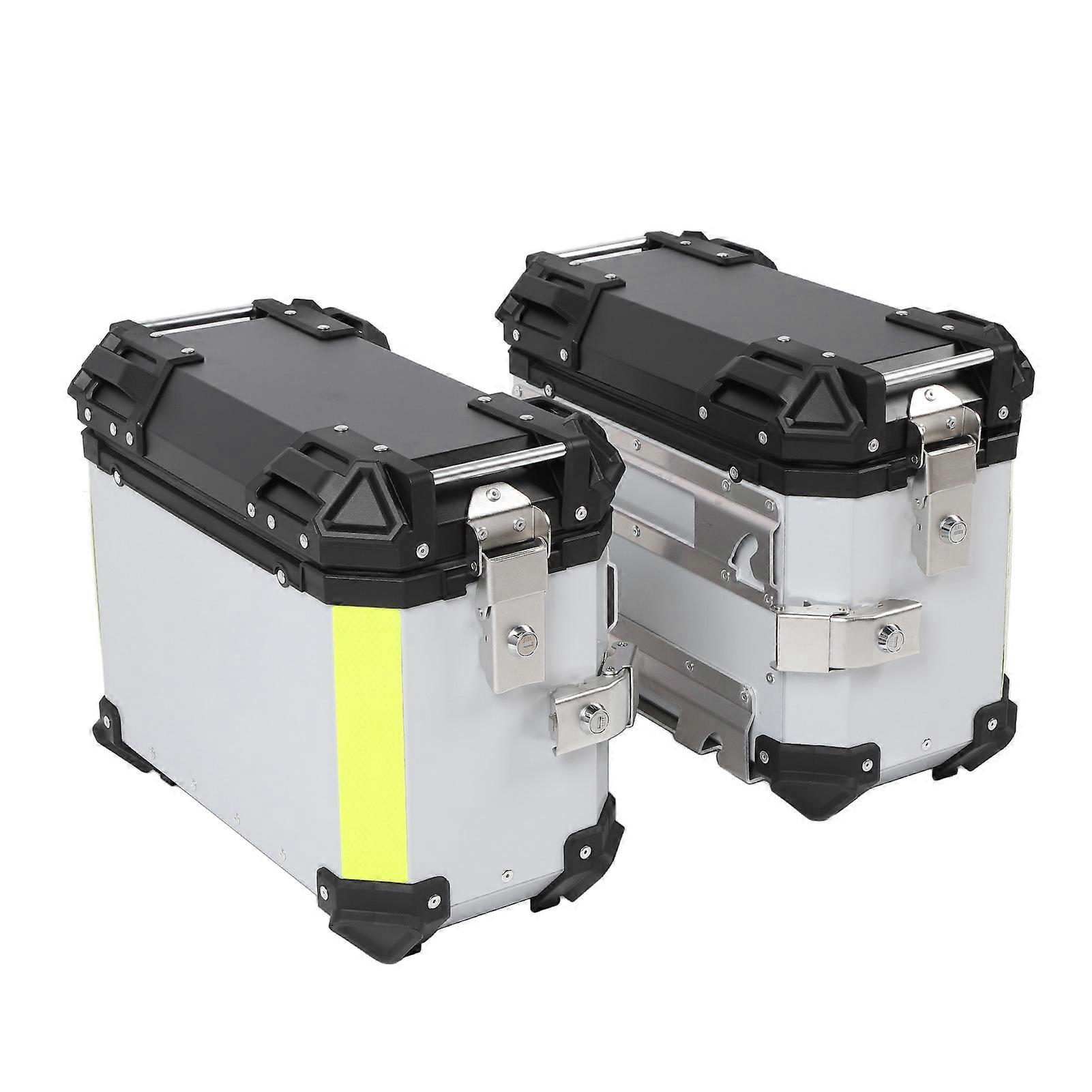 28L Aluminum Alloy Motorcycle Side Box Hard Saddlebag Lockable
